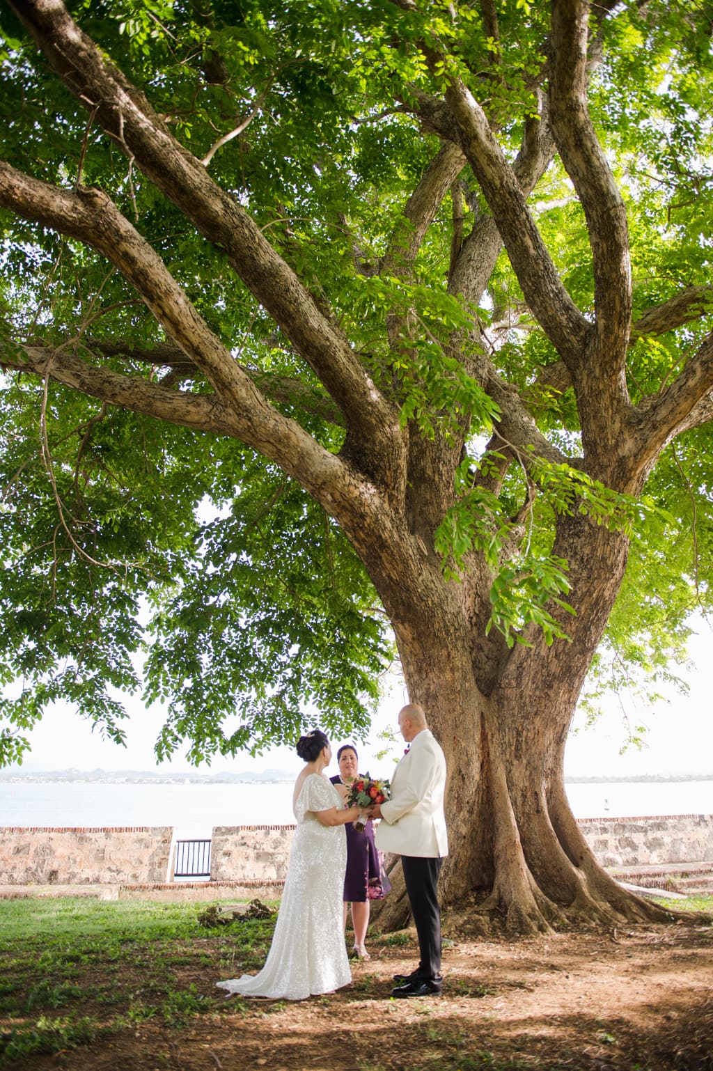 mature couple wedding elopement photos in Old San Juan, Puerto Rico