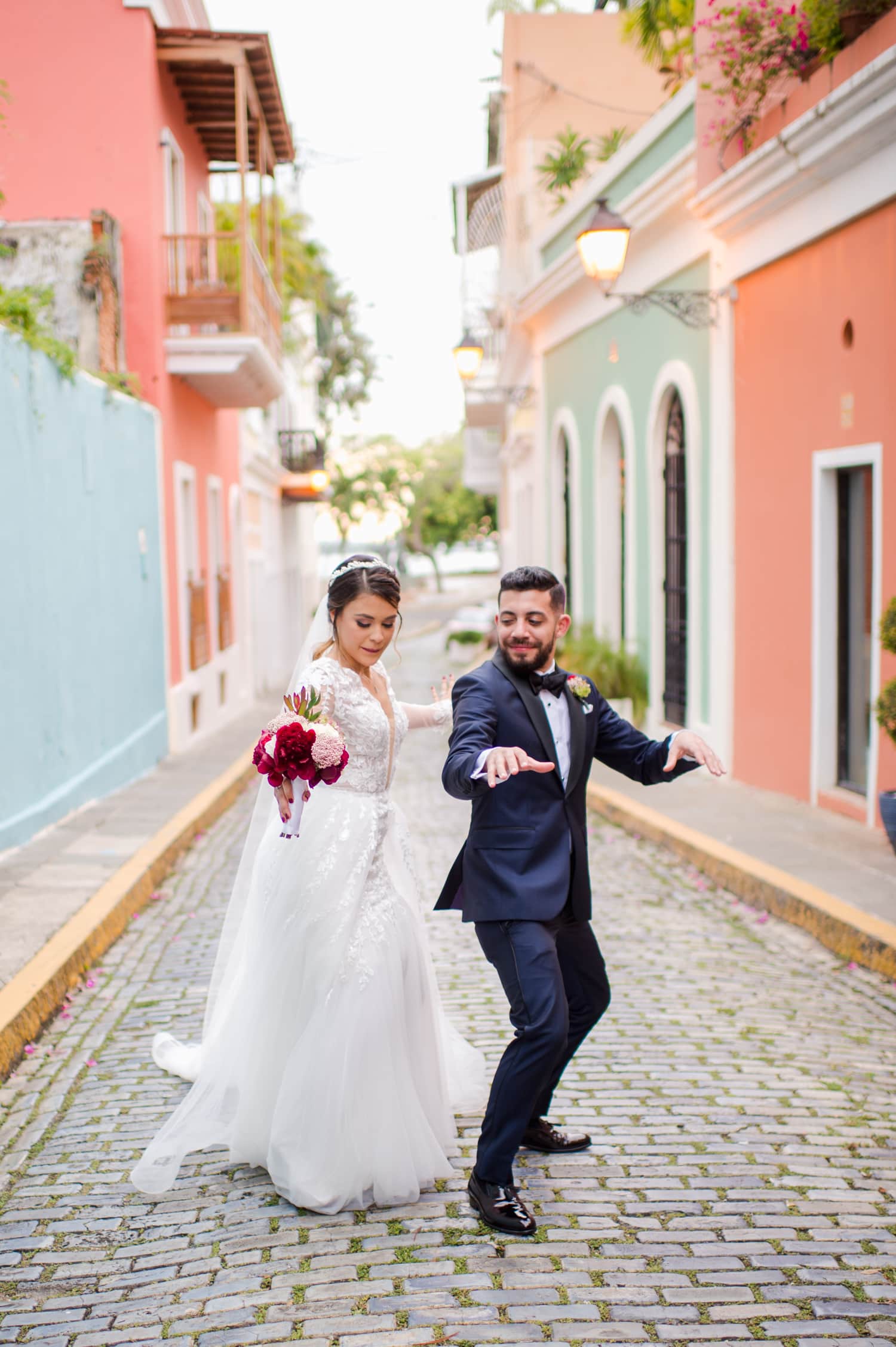 Fotografia de bodas en Salon Campeche en El convento Viejo San Juan