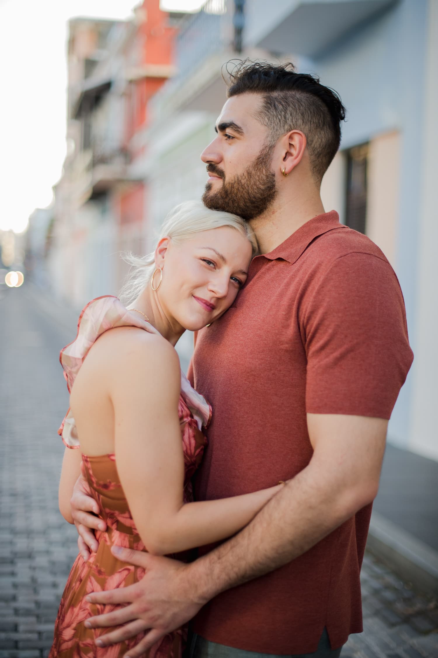 engagement session photo ideas in Old San Juan, Puerto Rico