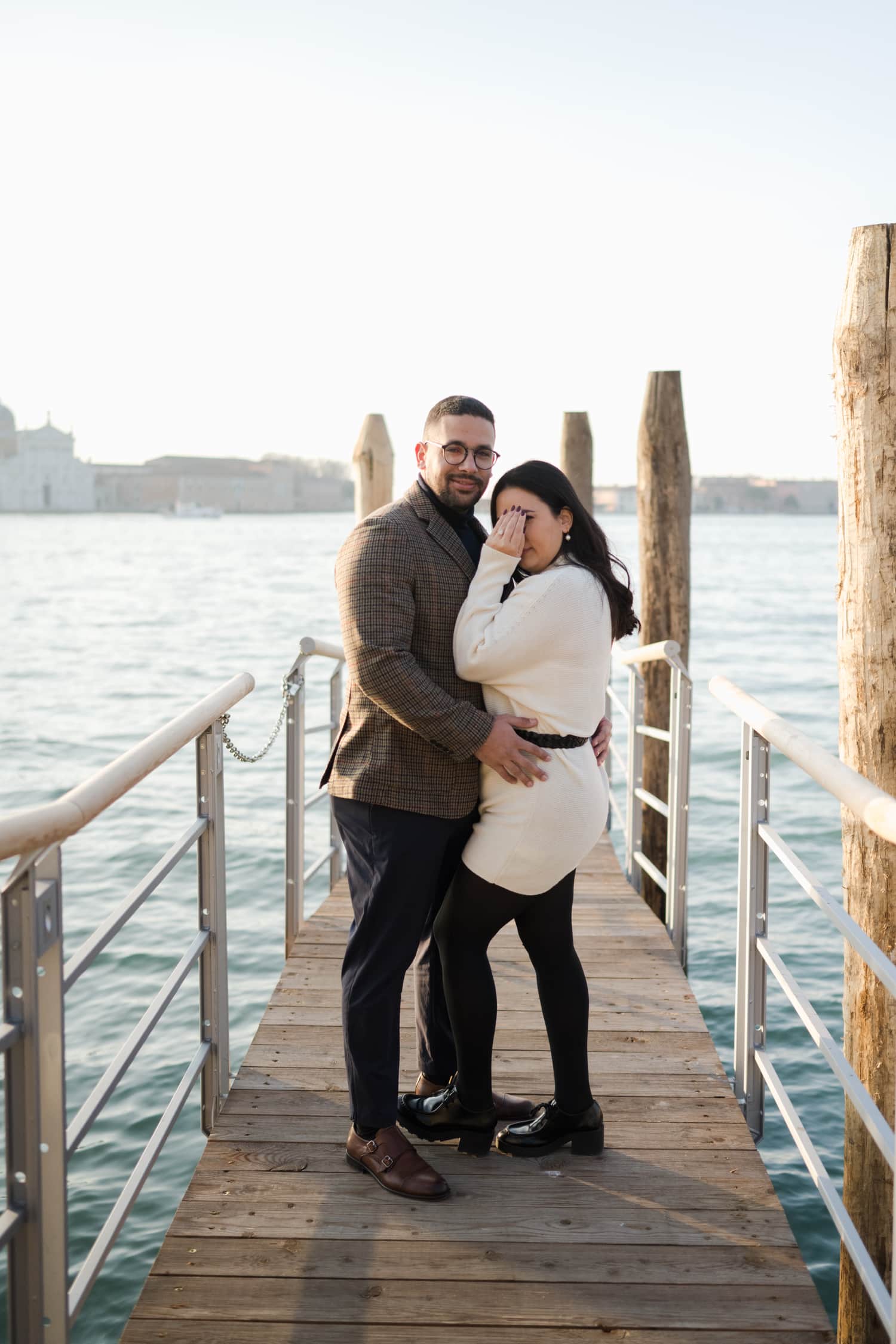 engagement photos at Venice Italy