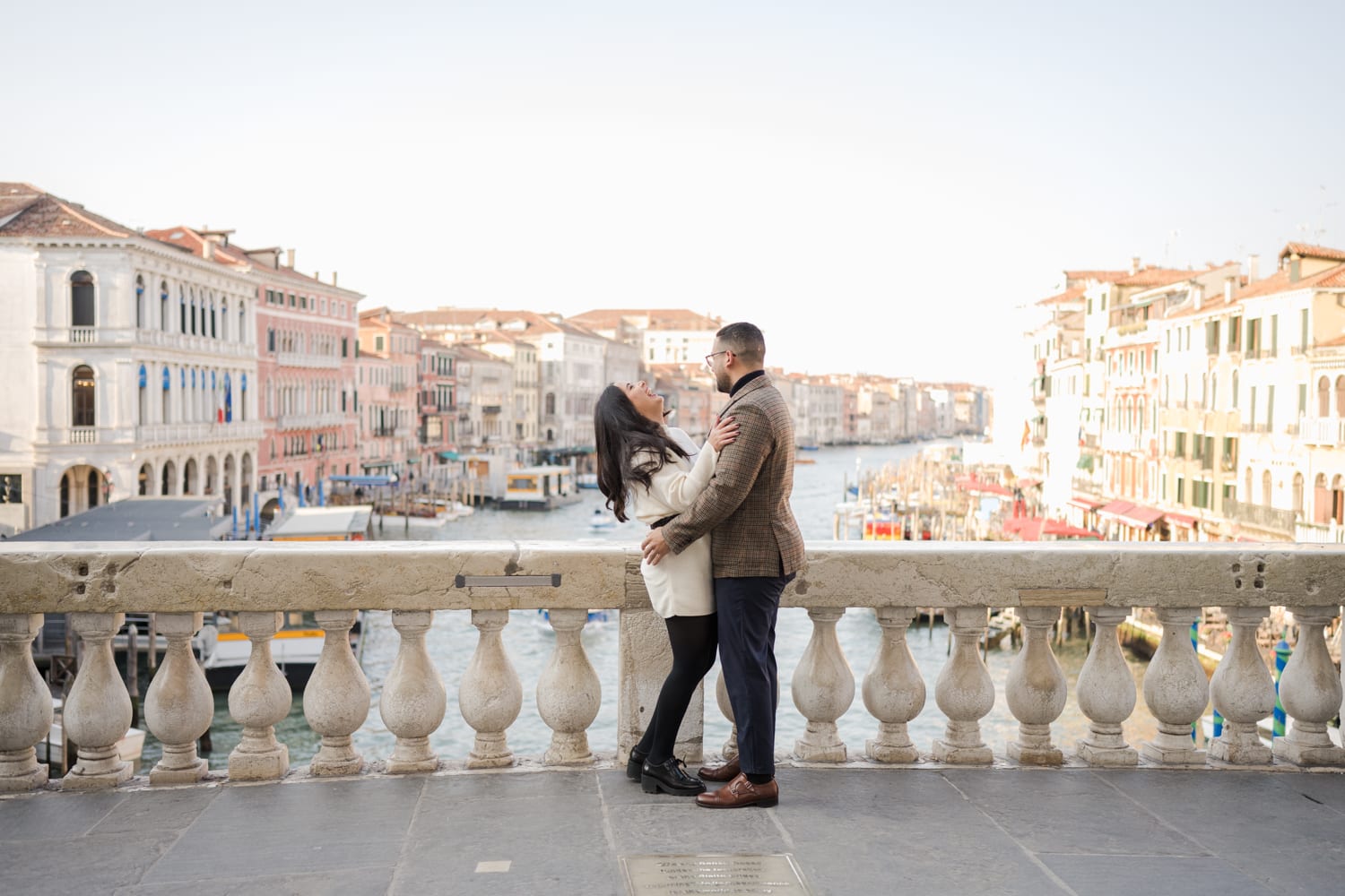 engagement photos at Venice Italy