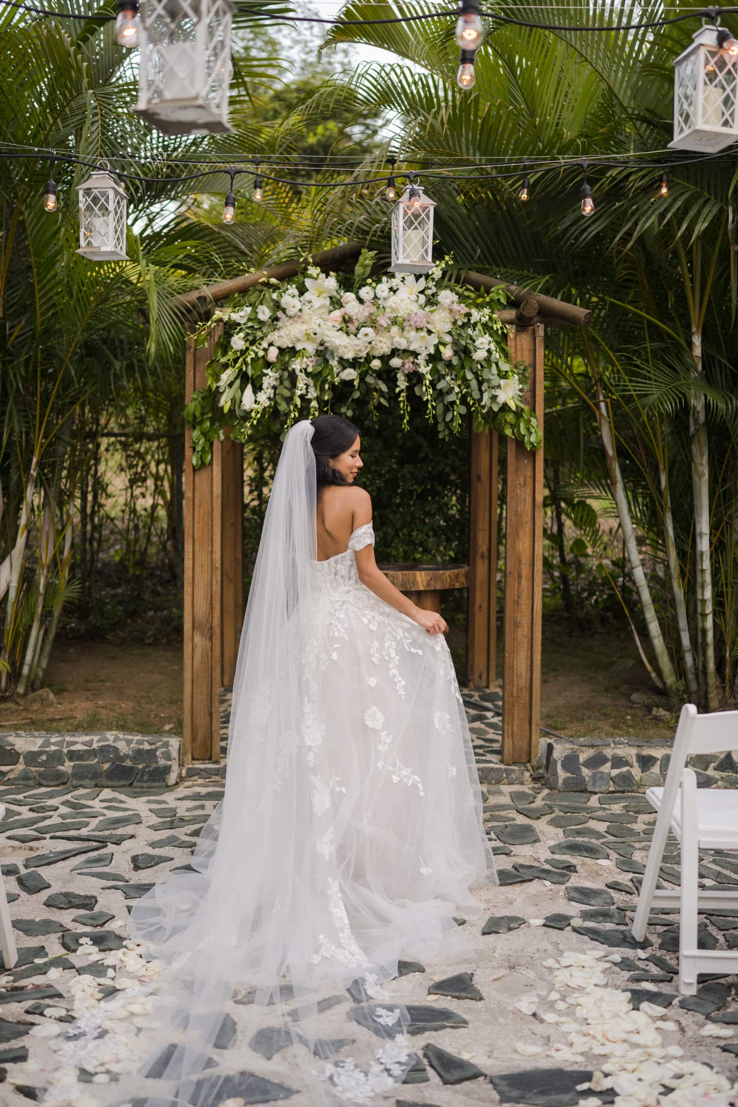 rustic fairytale wedding photography at El Bungalow in Aguada Puerto Rico