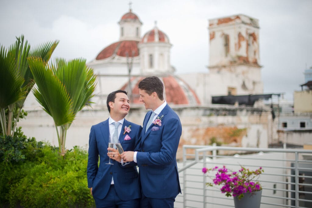 puerto rico gay elopement photography at old san juan