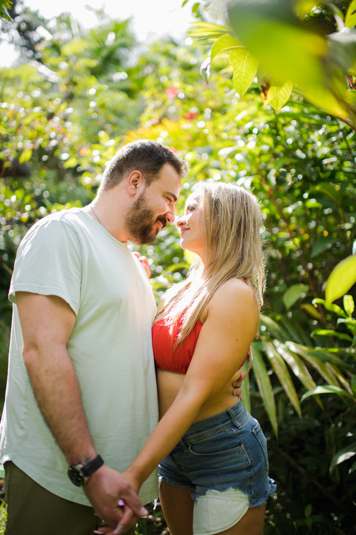 sexy engagement portraits at El Yunque rainforest puerto rico