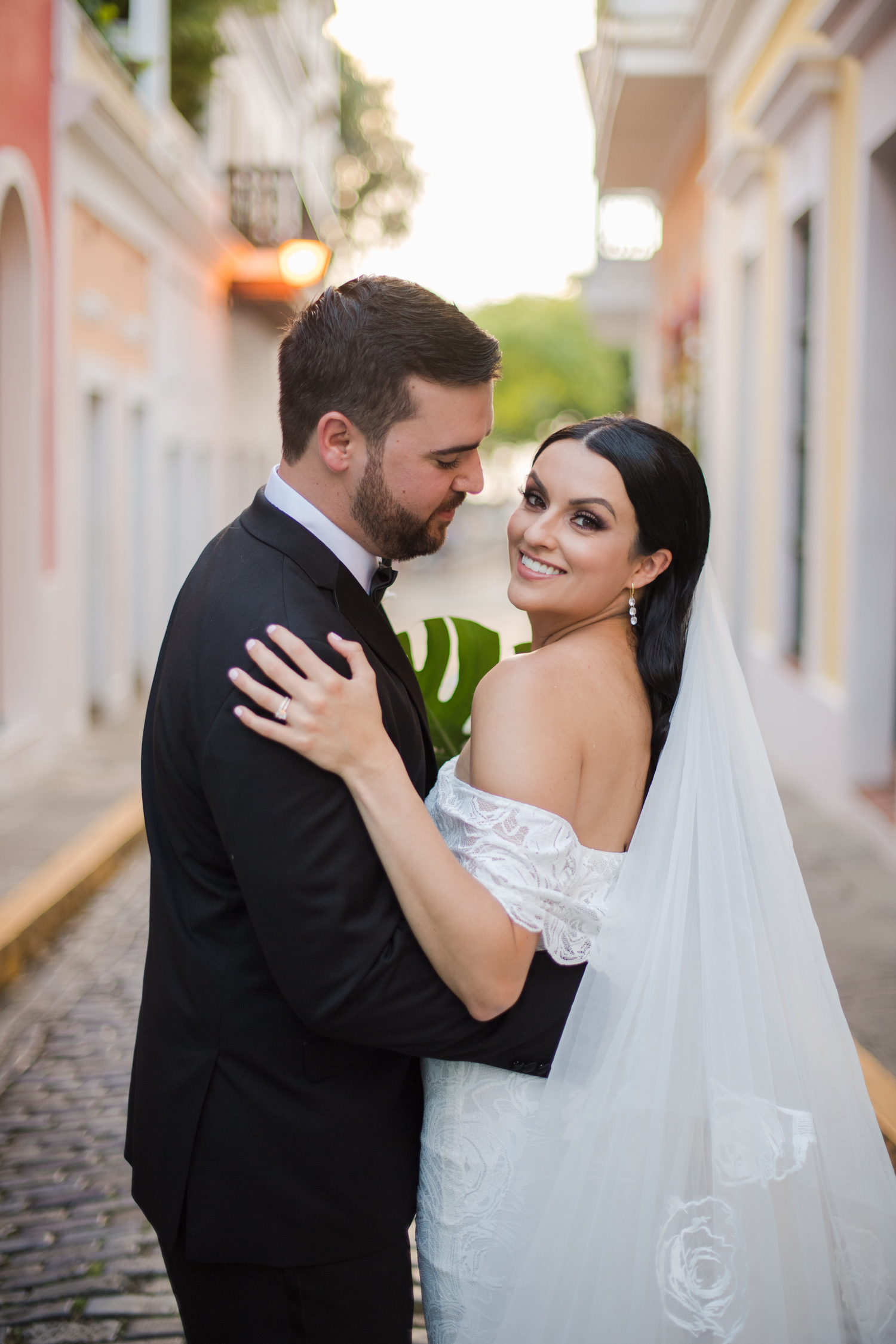 hotel el convento and paseo de la rogativa wedding photography puerto rico