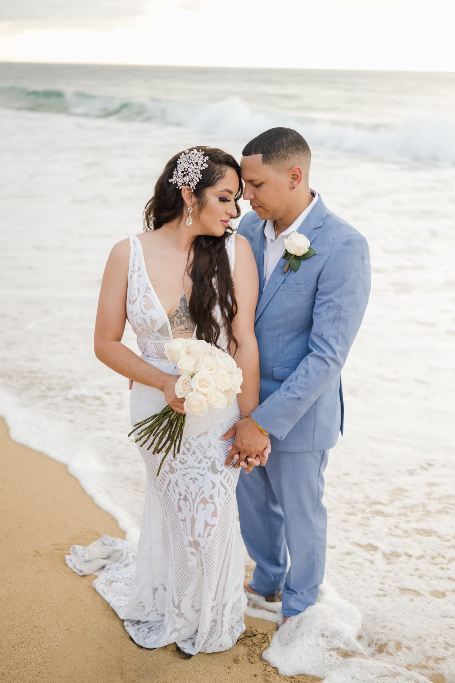 Aisha and Luis had a beautiful, intimate elopement at a beachfront Airbnb in Arecibo, Puerto Rico. One of the many stunning airbnb wedding venues on the Island.