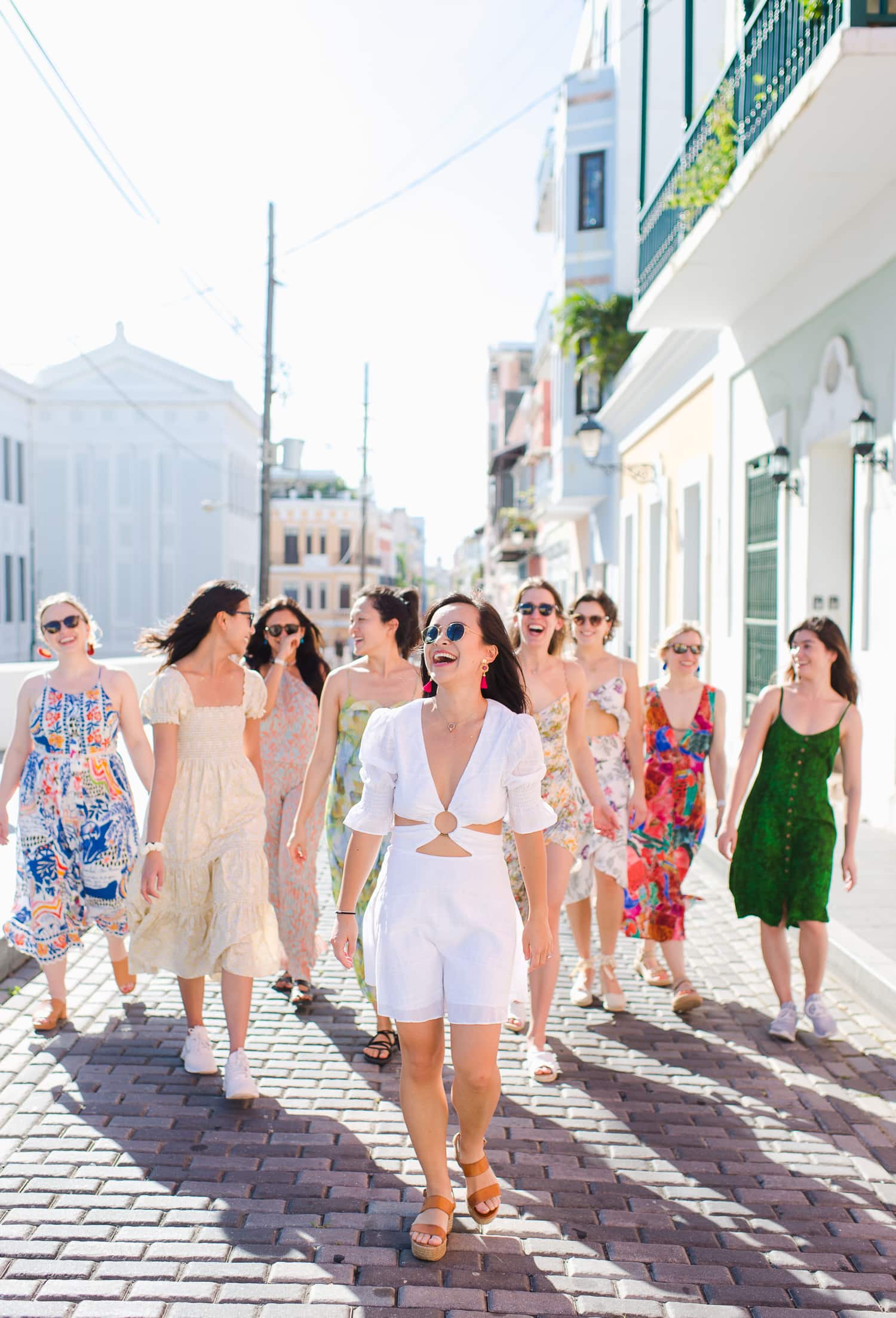 Starry & her friends had an unforgettable bachelorette trip to Puerto Rico, topped off with stunning bachelorette party photos in Old San Juan during SanSe!