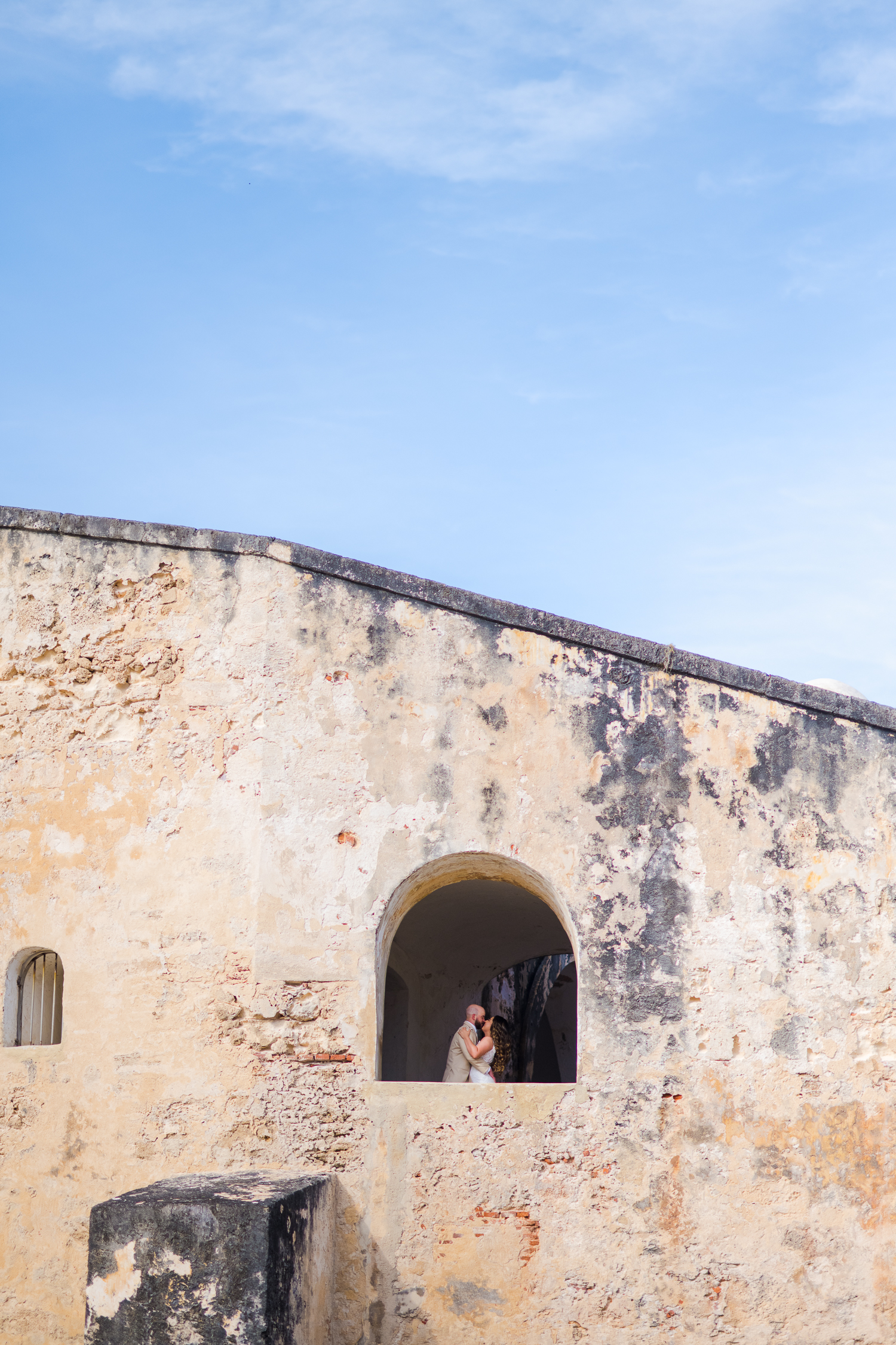 elopement photography at castillo san cristobal in old san juan puerto rico