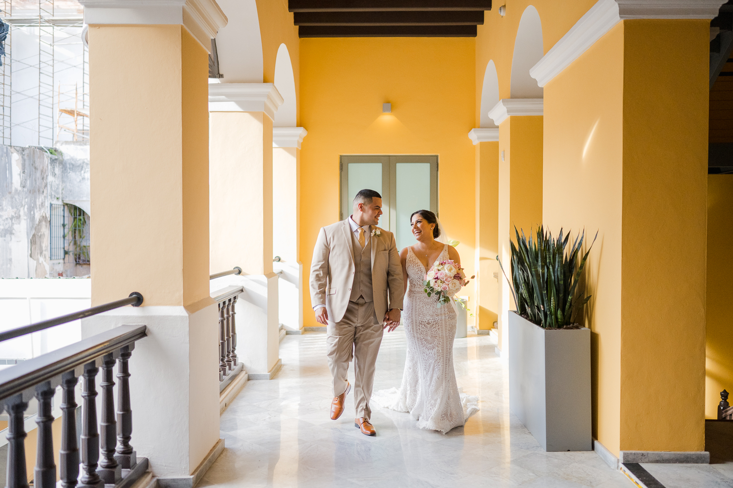 hotel palacio provincial and el morro fortress puerto rico elopement photography by camille fontz
