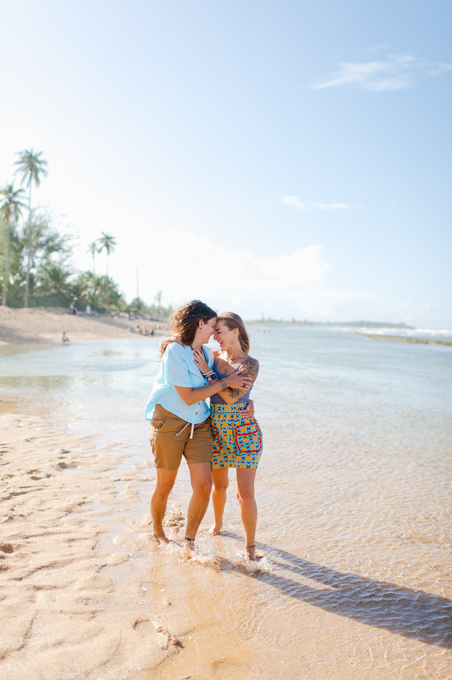 Same-sex marriage proposal photography in Piñones Beach, Puerto Rico