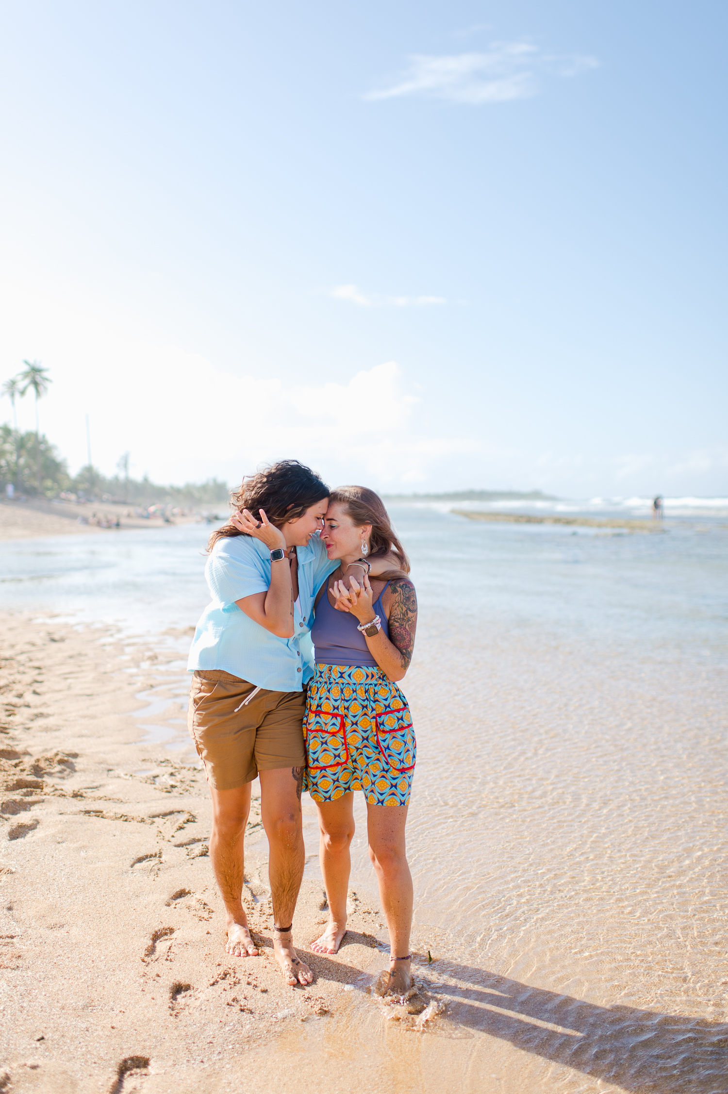 Same-sex marriage proposal photography in Piñones Beach, Puerto Rico