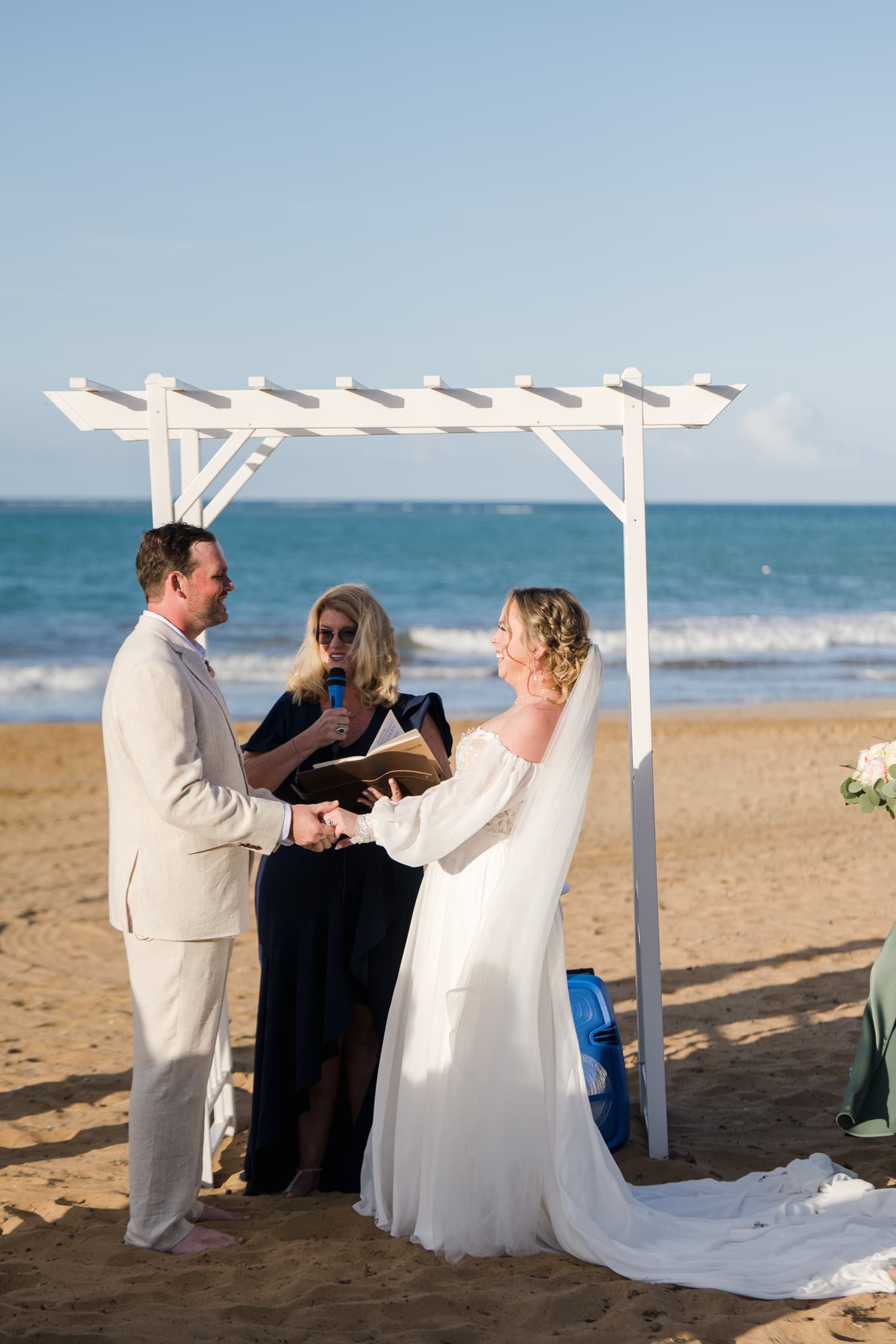 Beach wedding at Wyndham Rio Mar Grand Puerto Rico