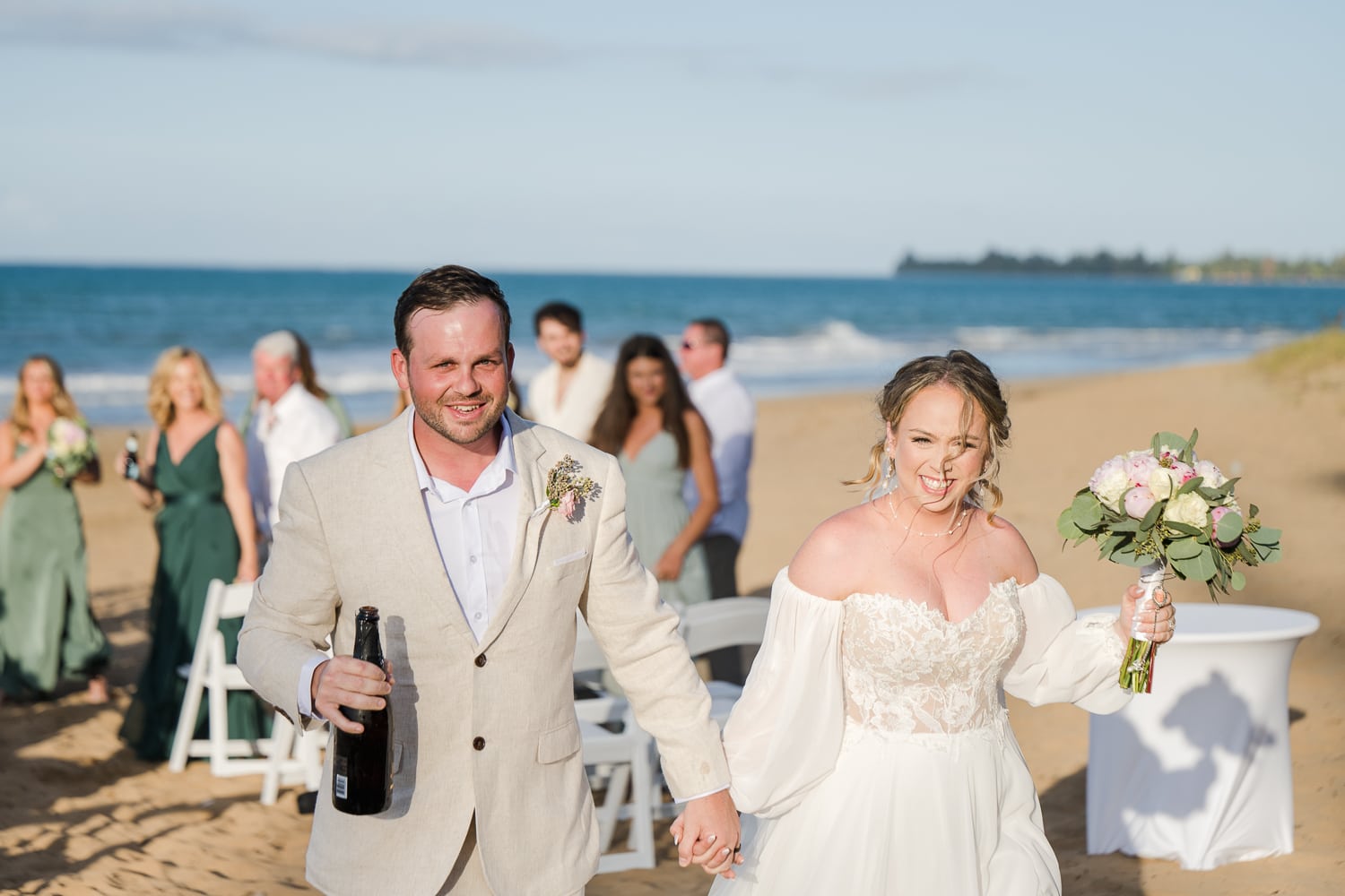 Beach wedding at Wyndham Rio Mar Grand Puerto Rico