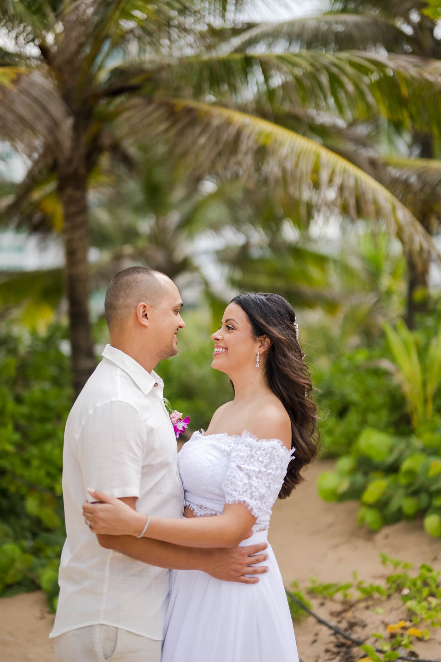 rooftop casual destination wedding photography at la concha resort in puerto rico