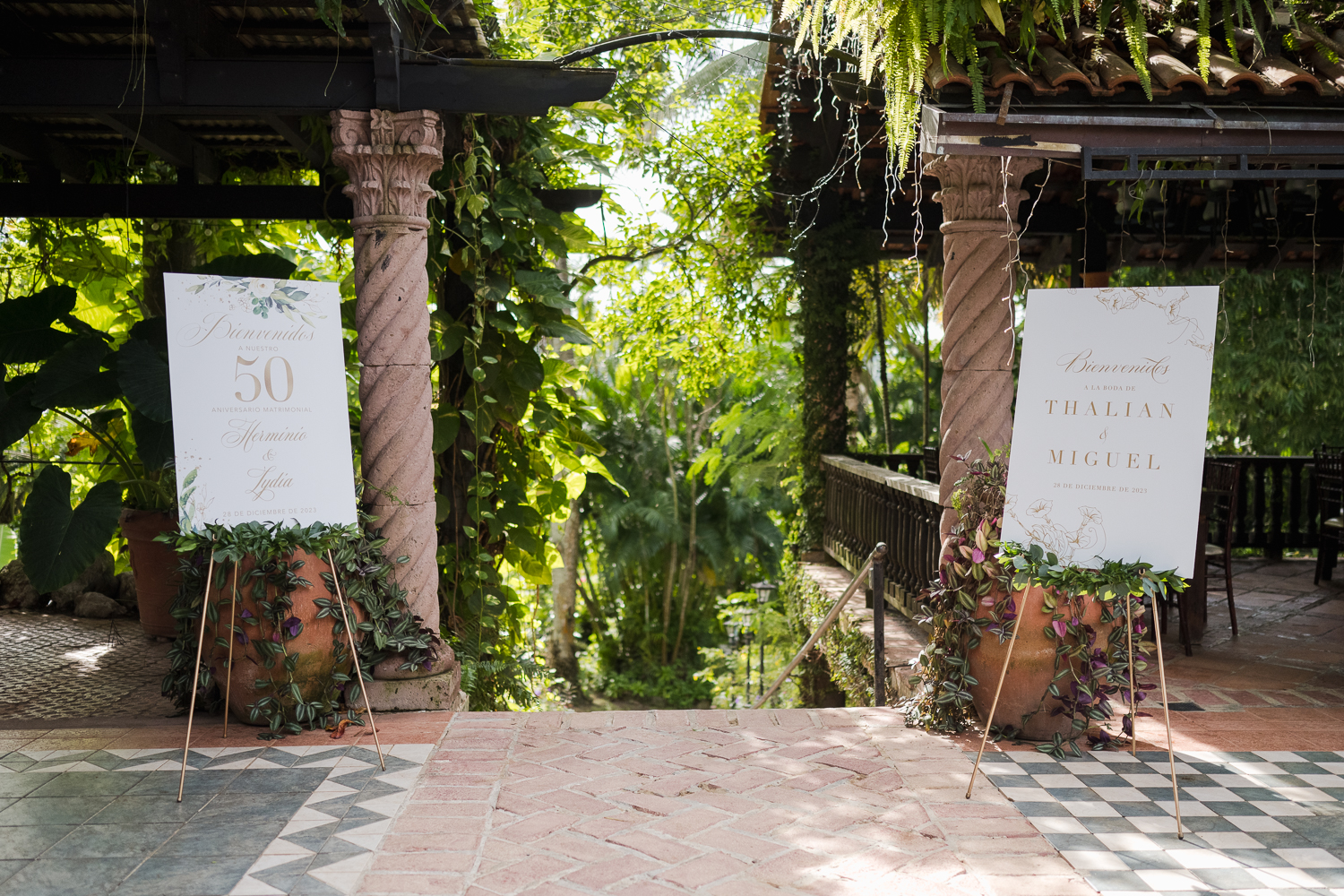 Boda doble y bodas de oro en Hacienda Siesta Alegre, Puerto Rico