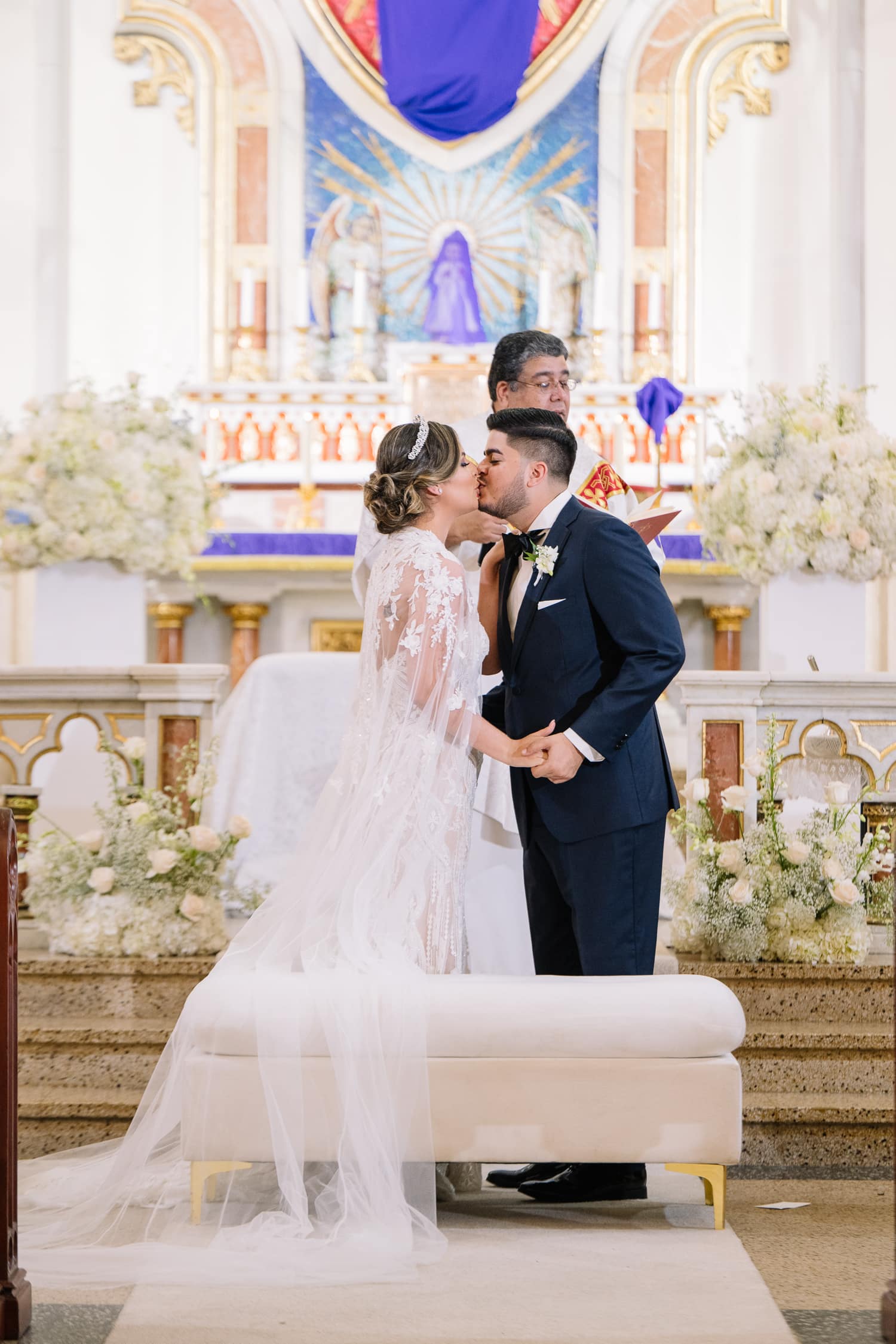 ceremonia catolica de bodas en parroquia san jorge en san juan wedding ceremony photography