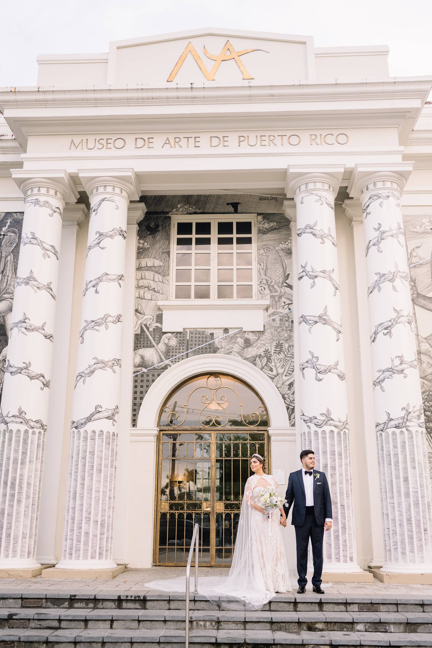 fotografia de boda en museo de arte de puerto rico wedding photography