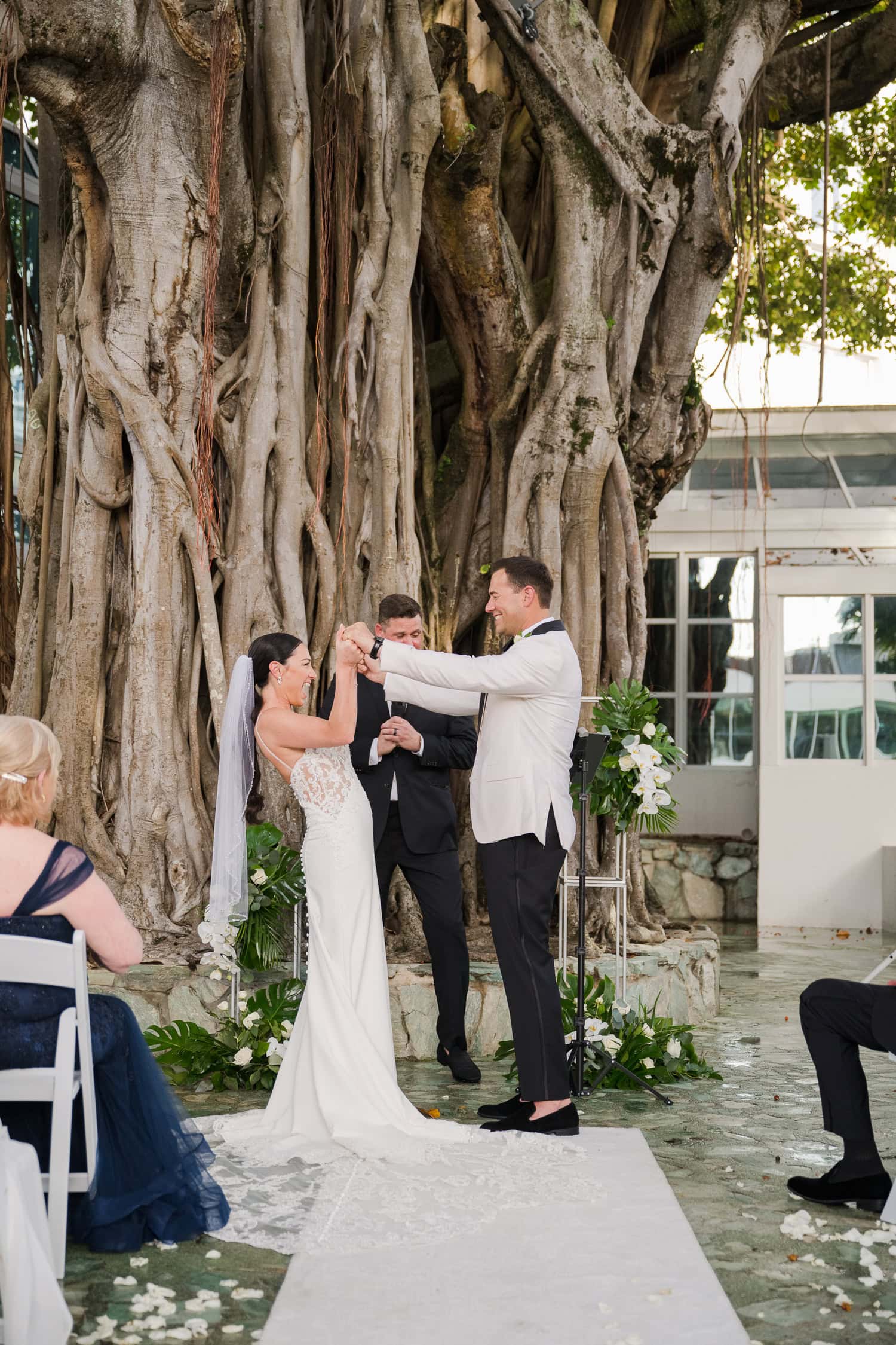 elegant refined luxury outdoor wedding banyan tree fairmont hotel el san juan resort