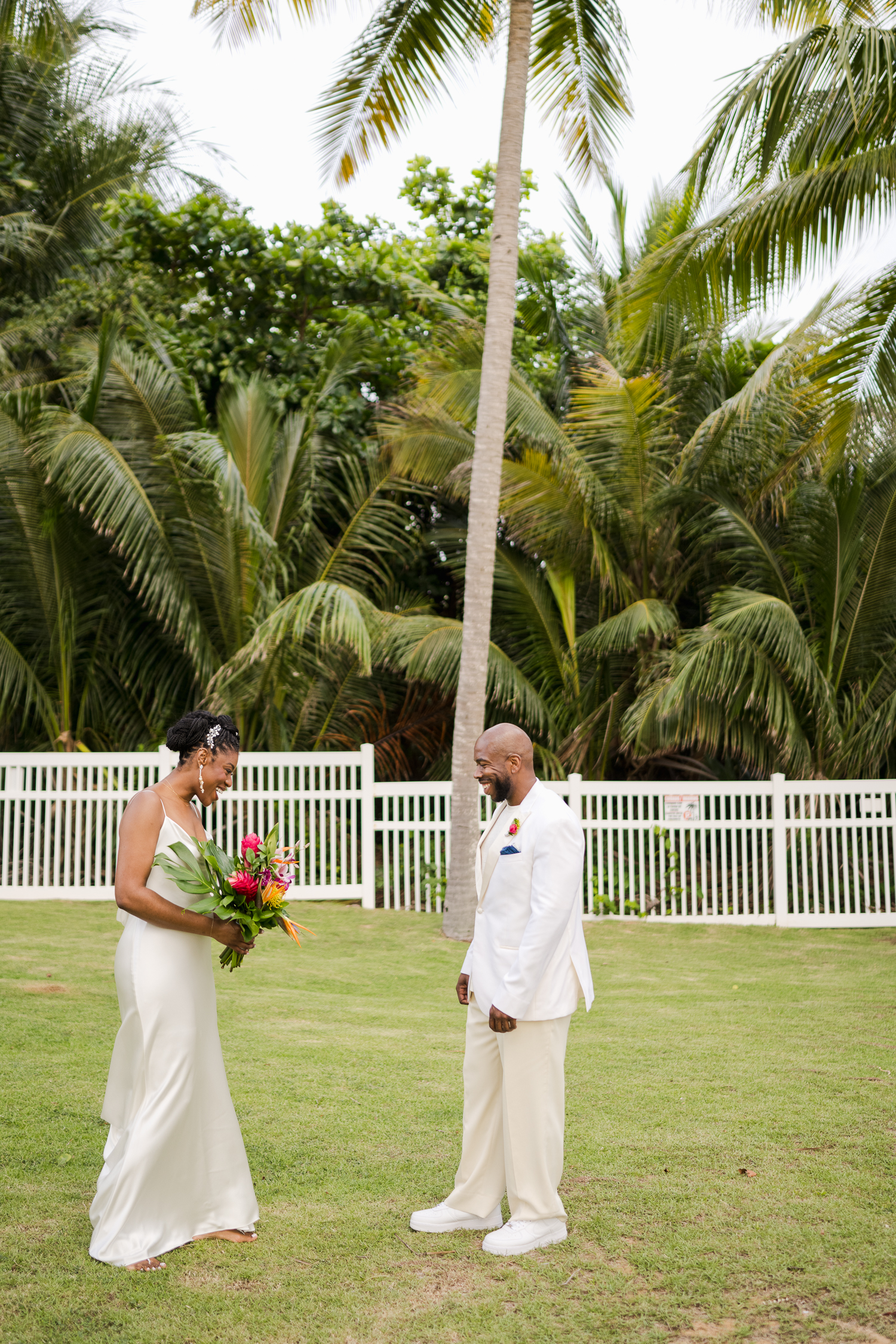 Luquillo beach elopement in punta bandera beach puerto rico