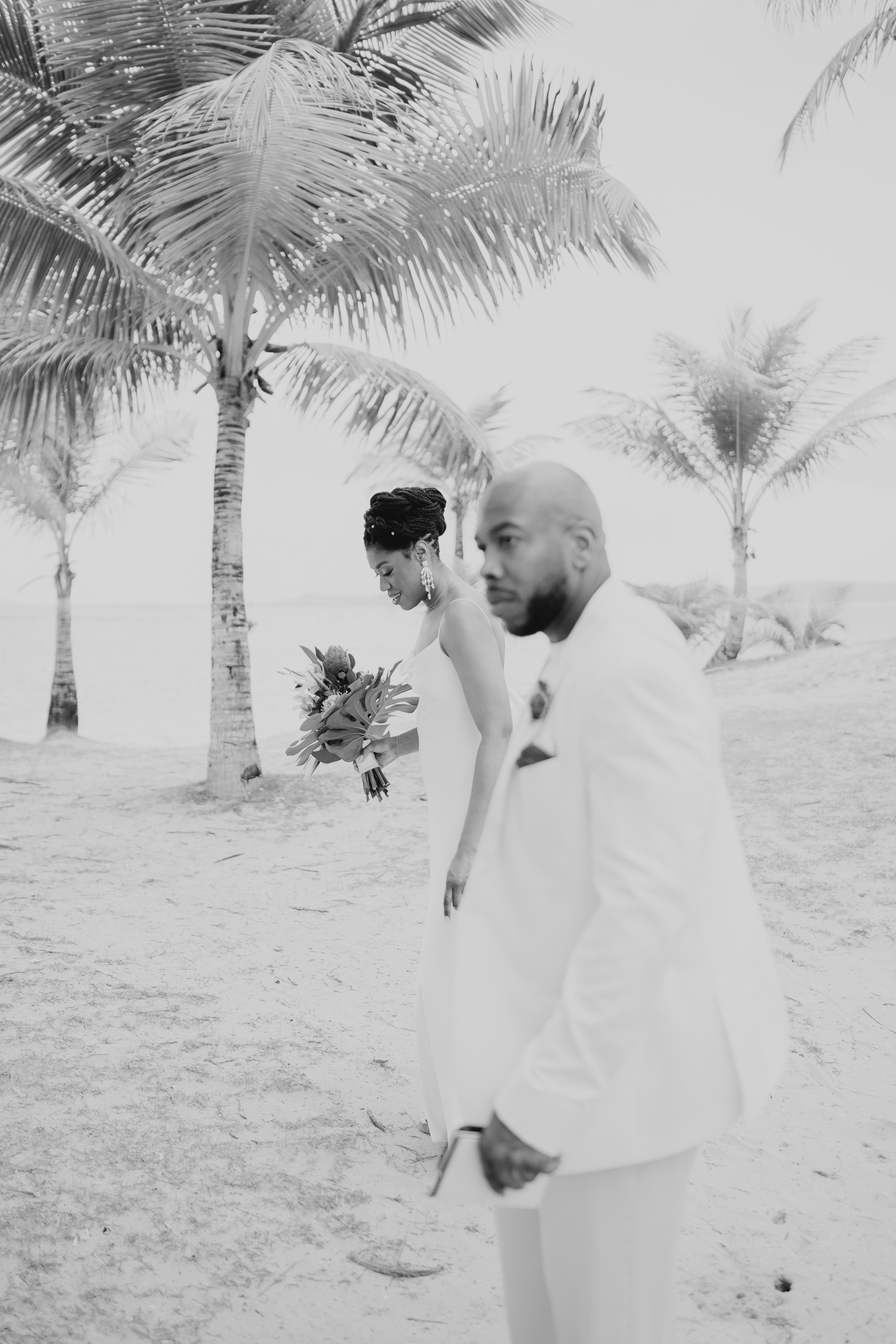 Luquillo beach elopement in punta bandera beach puerto rico