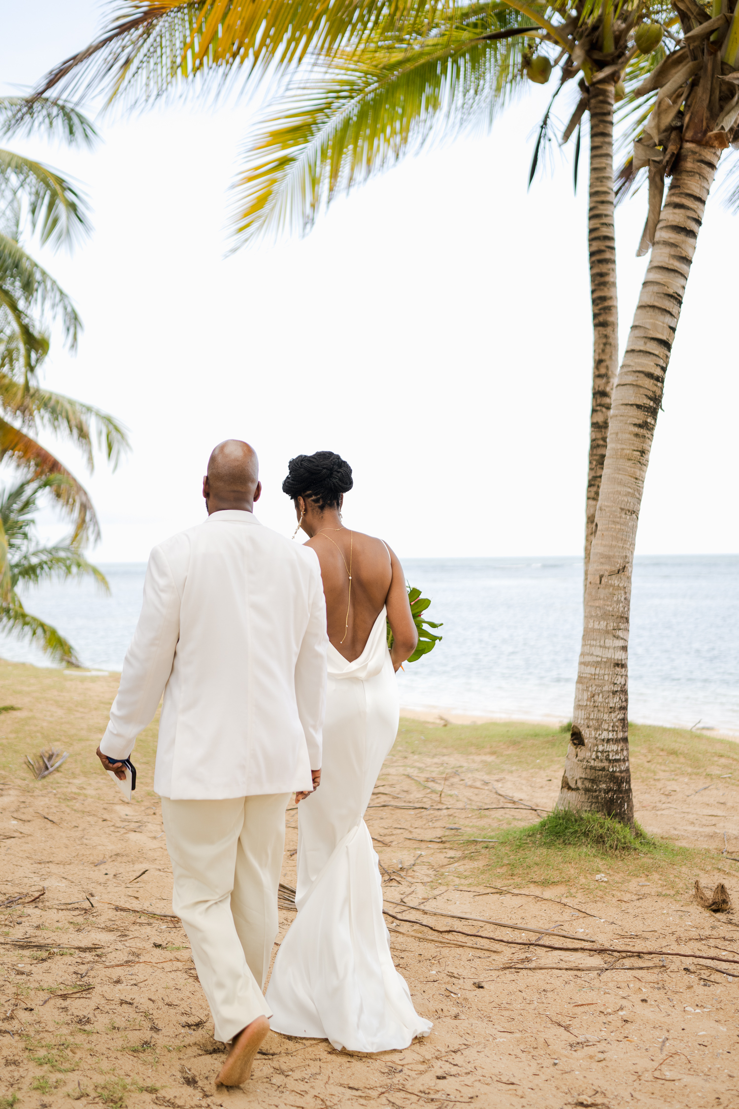 Luquillo beach elopement in punta bandera beach puerto rico