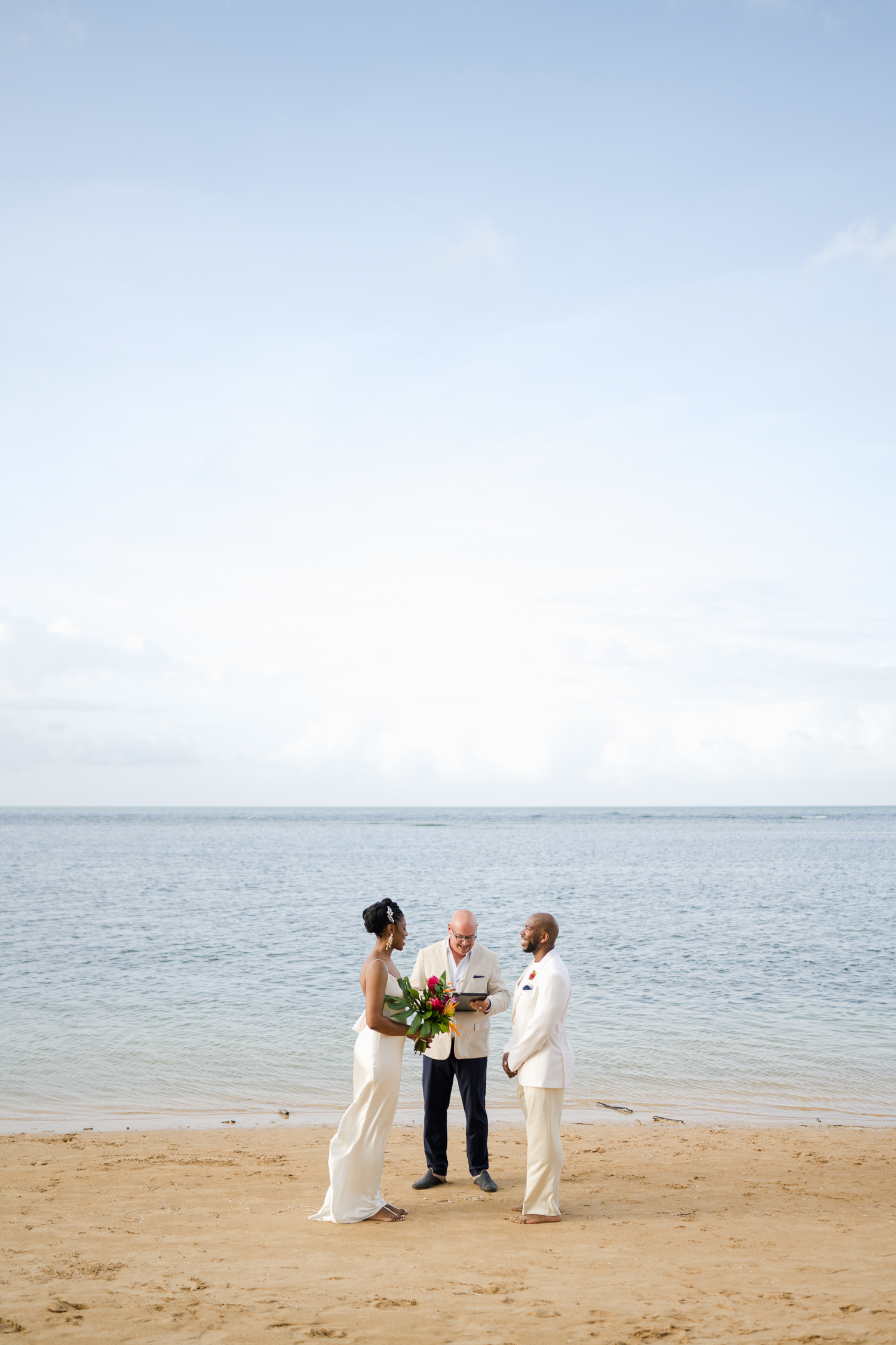 Luquillo beach elopement in punta bandera beach puerto rico