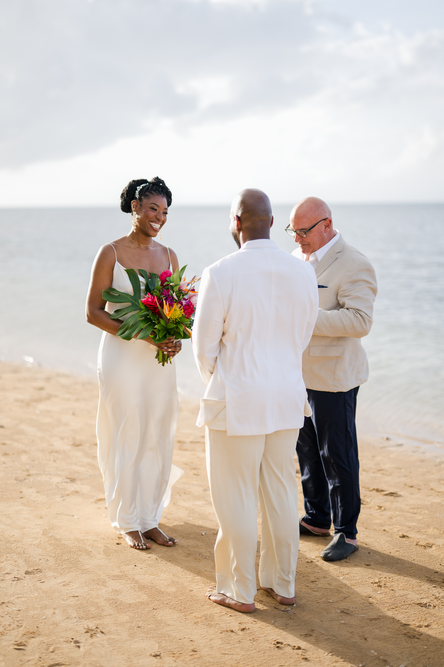 Luquillo beach elopement in punta bandera beach puerto rico