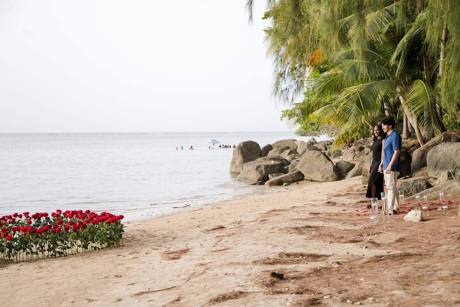 beach marriage proposal setup in Hyatt Regency Grand Reserve, Puerto Rico