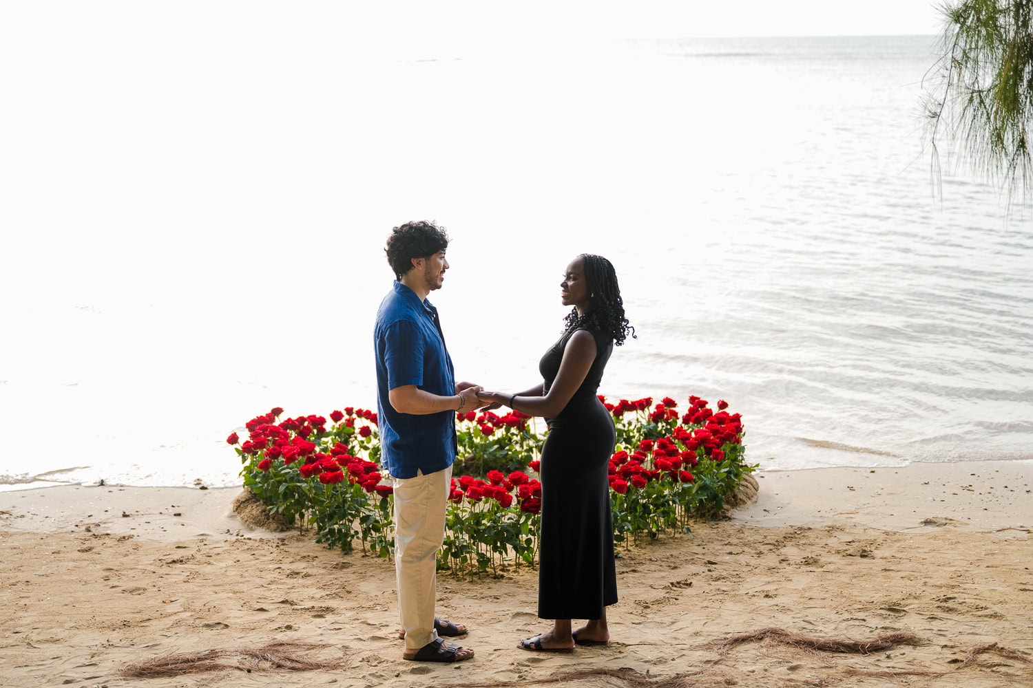 beach marriage proposal setup in Hyatt Regency Grand Reserve, Puerto Rico