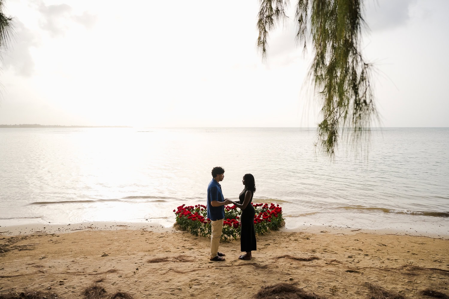 beach marriage proposal setup in Hyatt Regency Grand Reserve, Puerto Rico