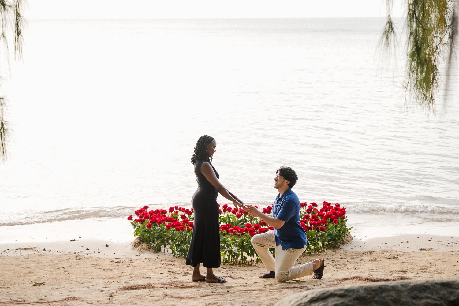 beach marriage proposal setup in Hyatt Regency Grand Reserve, Puerto Rico