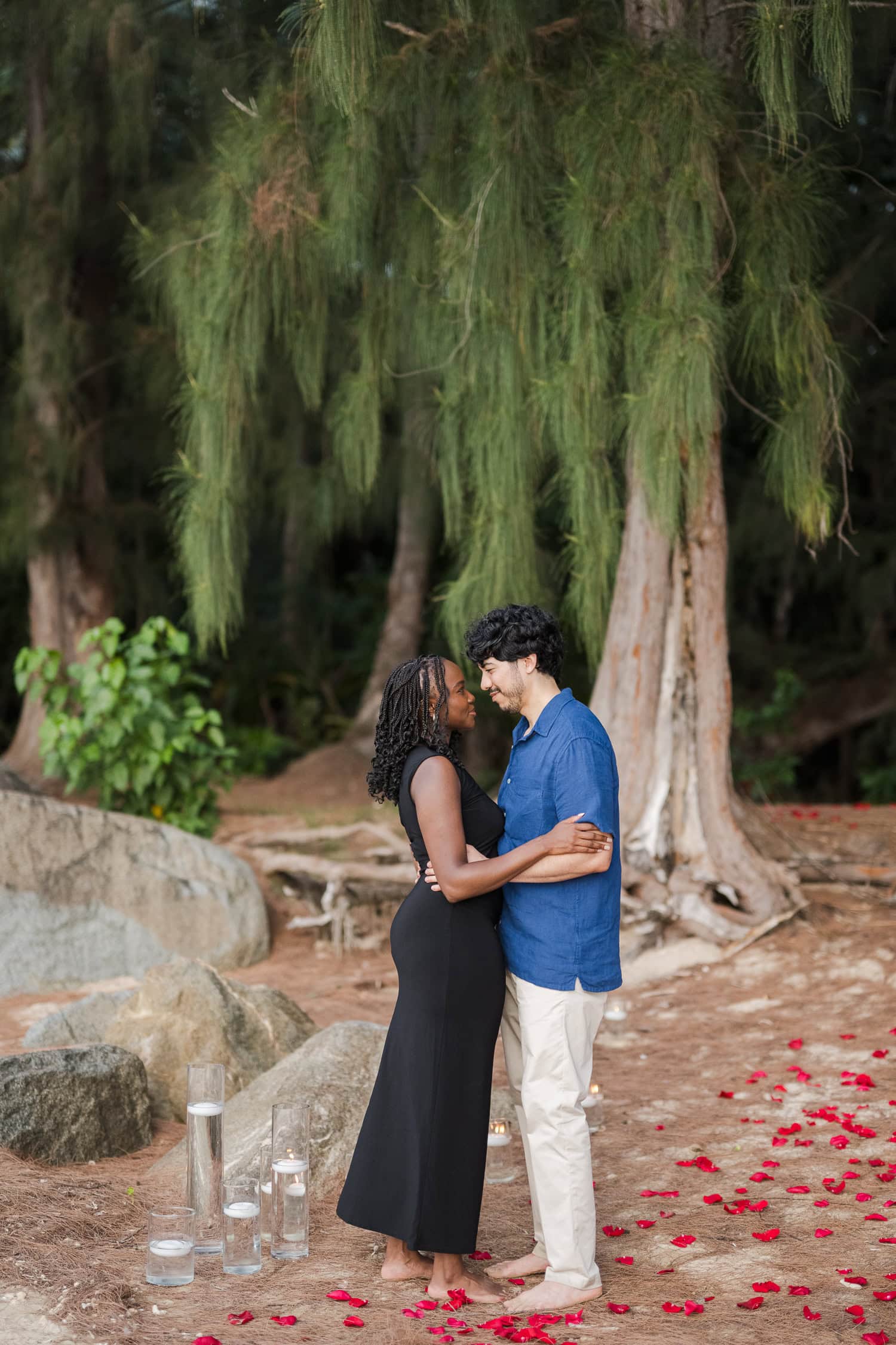 beach marriage proposal setup in Hyatt Regency Grand Reserve, Puerto Rico