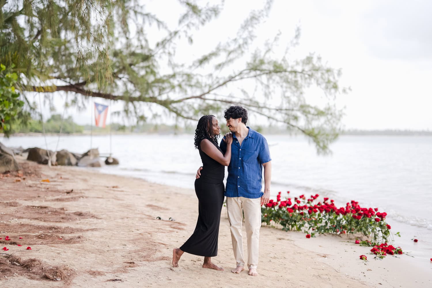 beach marriage proposal setup in Hyatt Regency Grand Reserve, Puerto Rico