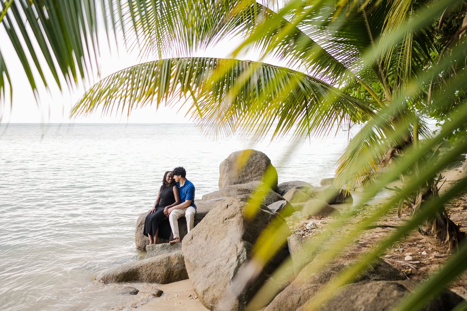 beach marriage proposal setup in Hyatt Regency Grand Reserve, Puerto Rico