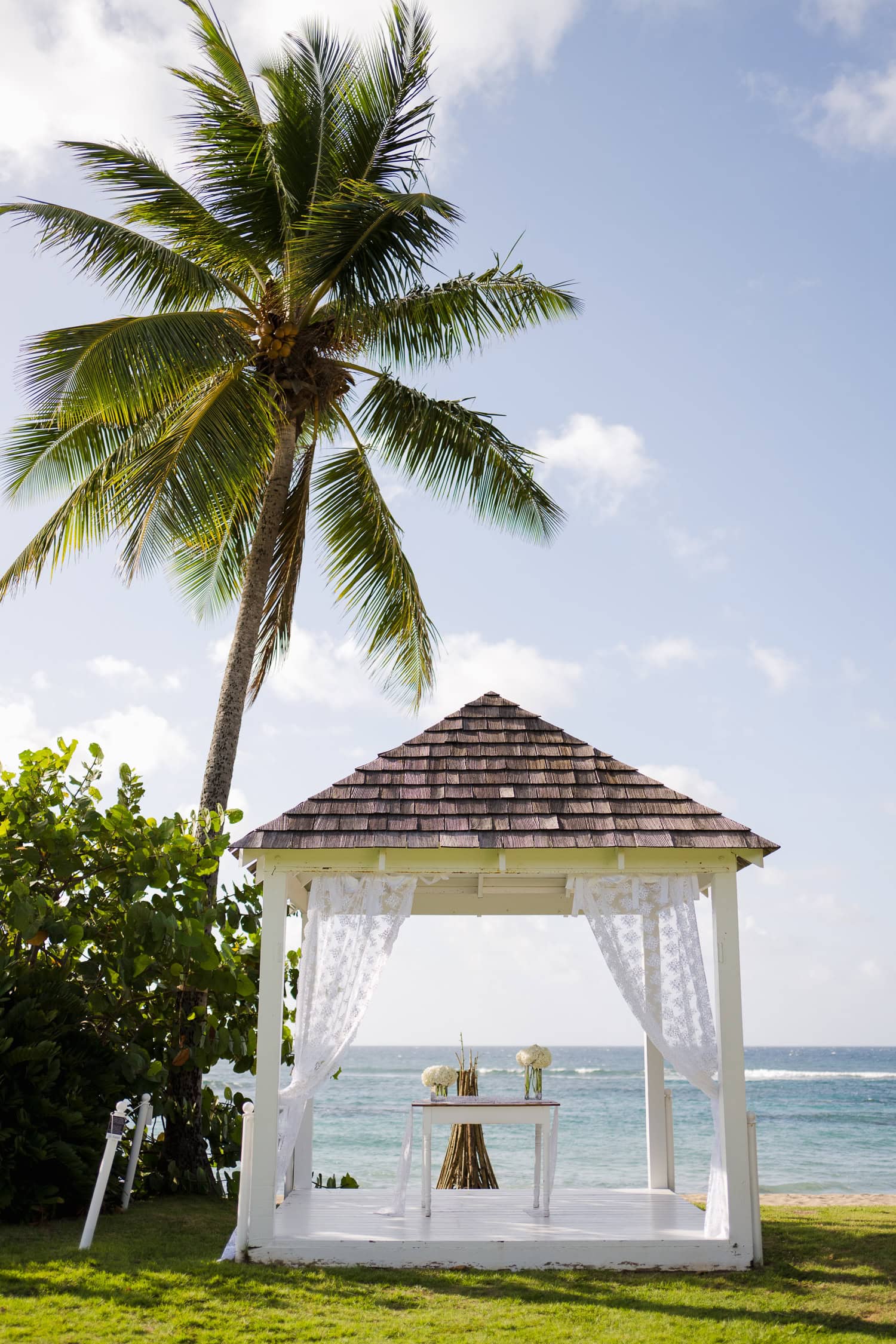 sunset elopement at villa montana beach resort in isabela, puerto rico