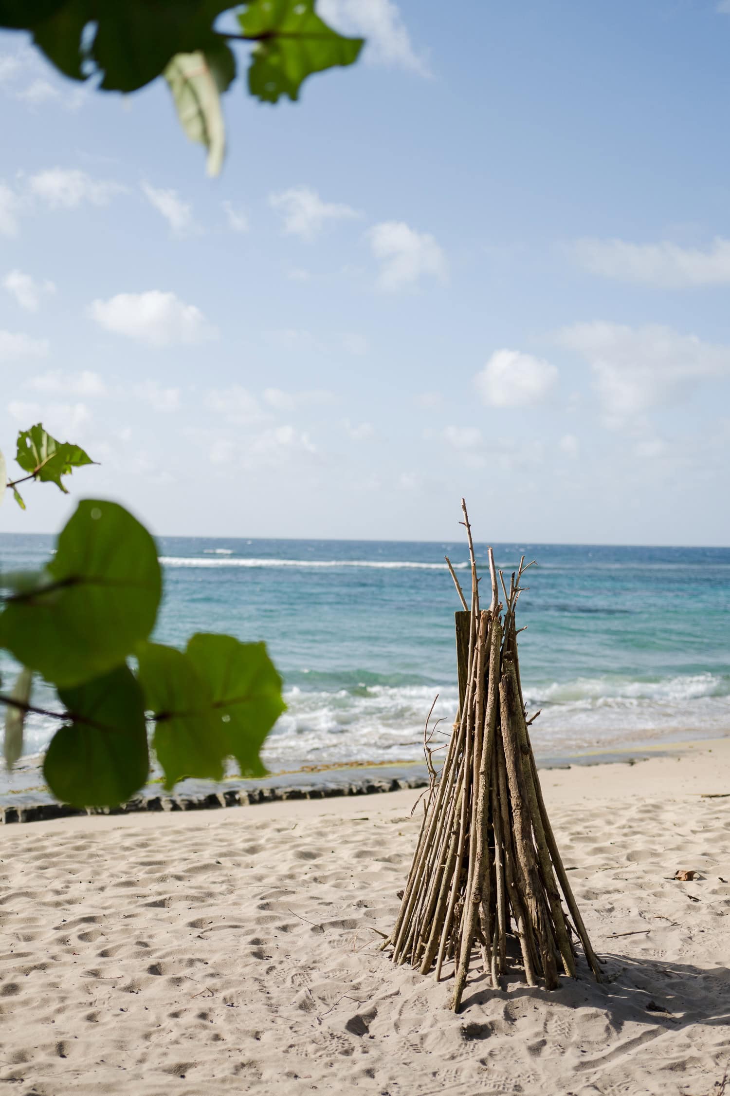 sunset elopement at villa montana beach resort in isabela, puerto rico