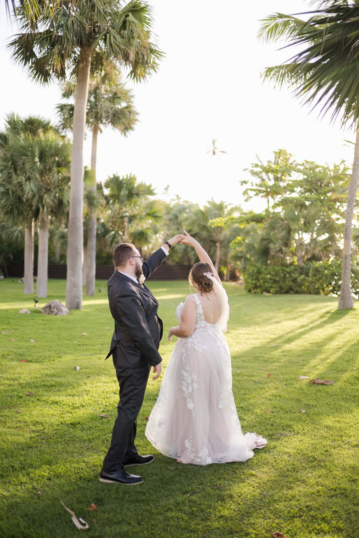 sunset elopement at villa montana beach resort in isabela, puerto rico