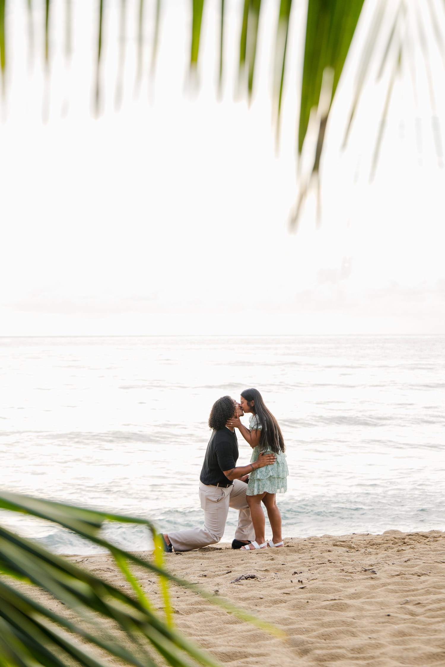 beach wedding proposal photography in aguadilla and rincon puerto rico