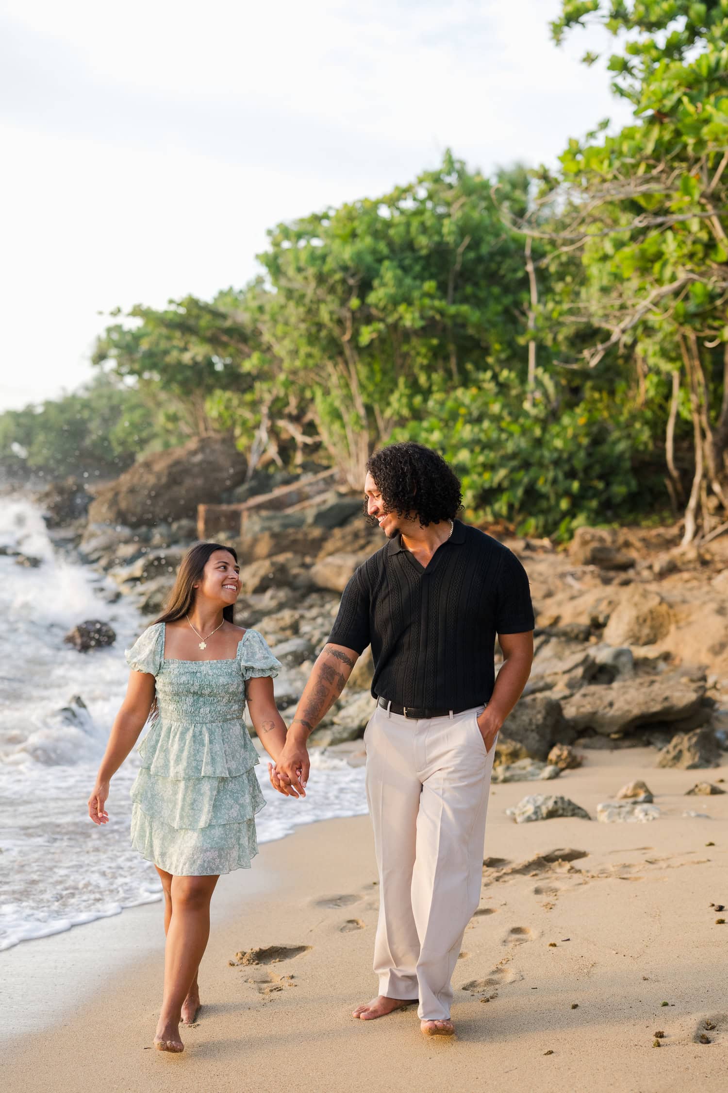 beach wedding proposal photography in aguadilla and rincon puerto rico