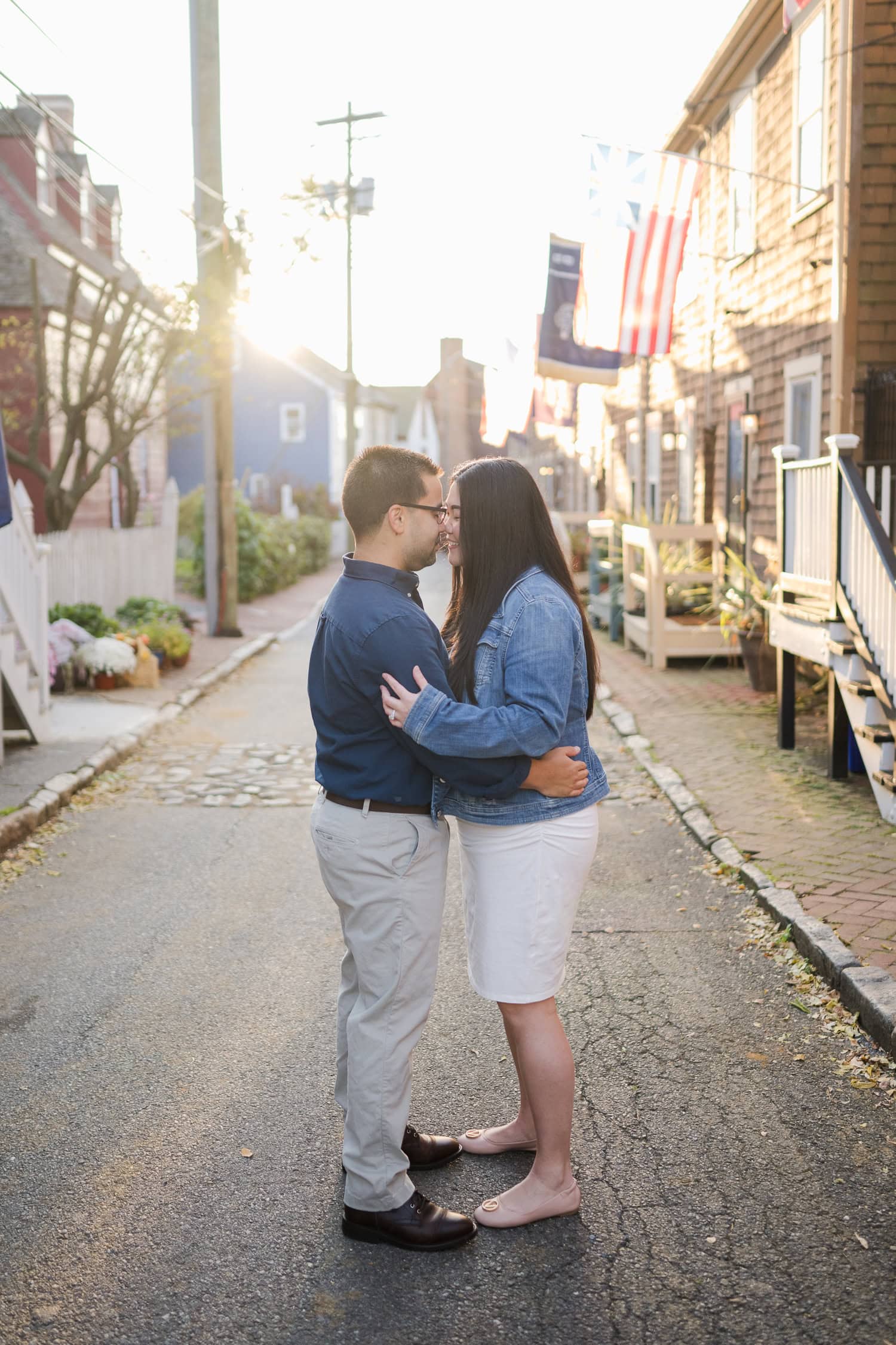 Engagement Photos in Historic Downtown Annapolis, Maryland