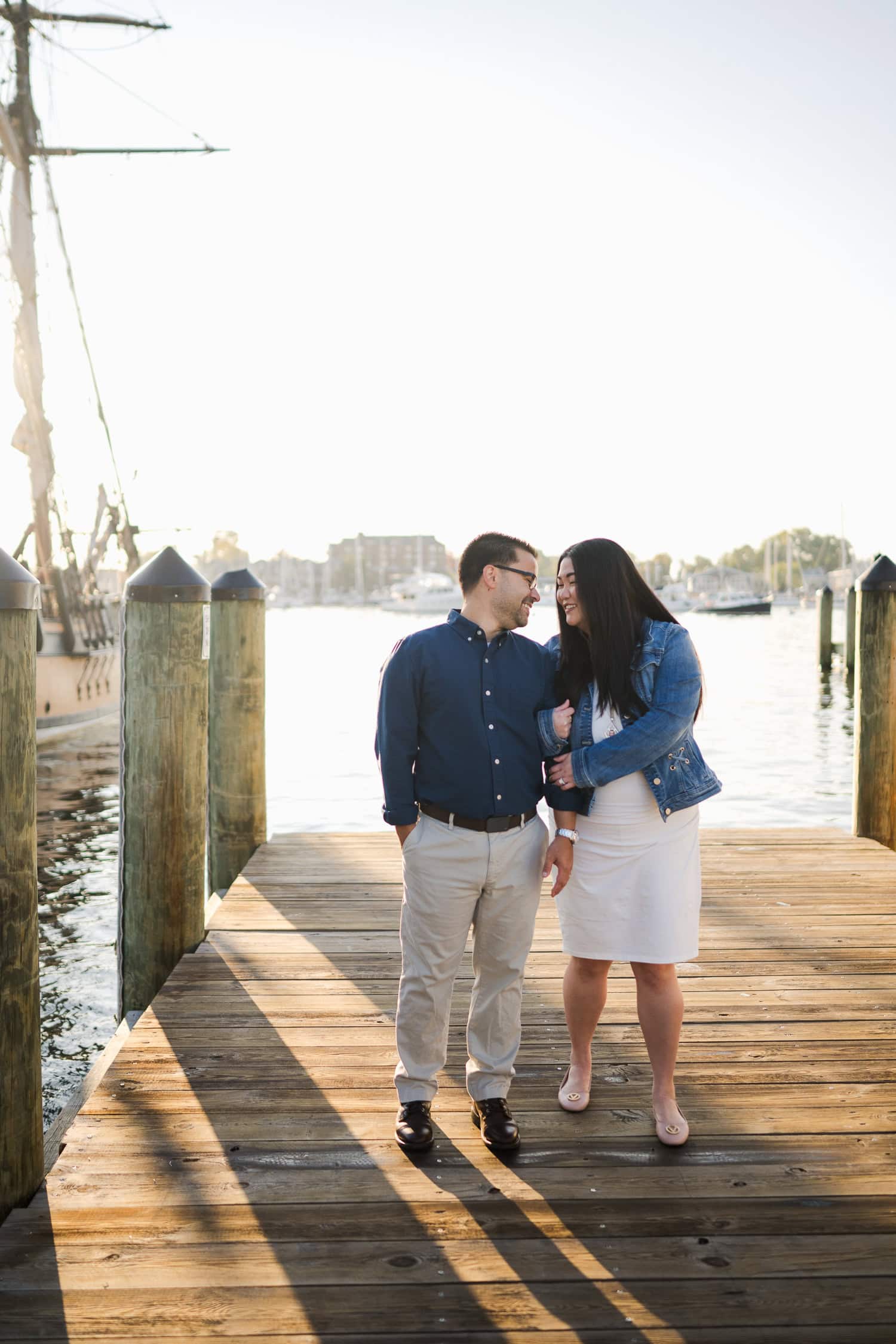 Engagement Photos in Historic Downtown Annapolis, Maryland