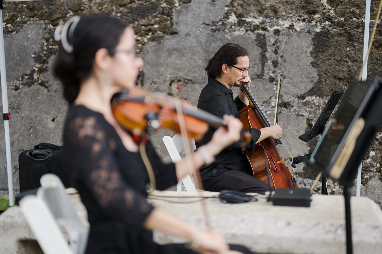 Cuerdas a la n string enseble musicians for wedding ceremony in puerto rico