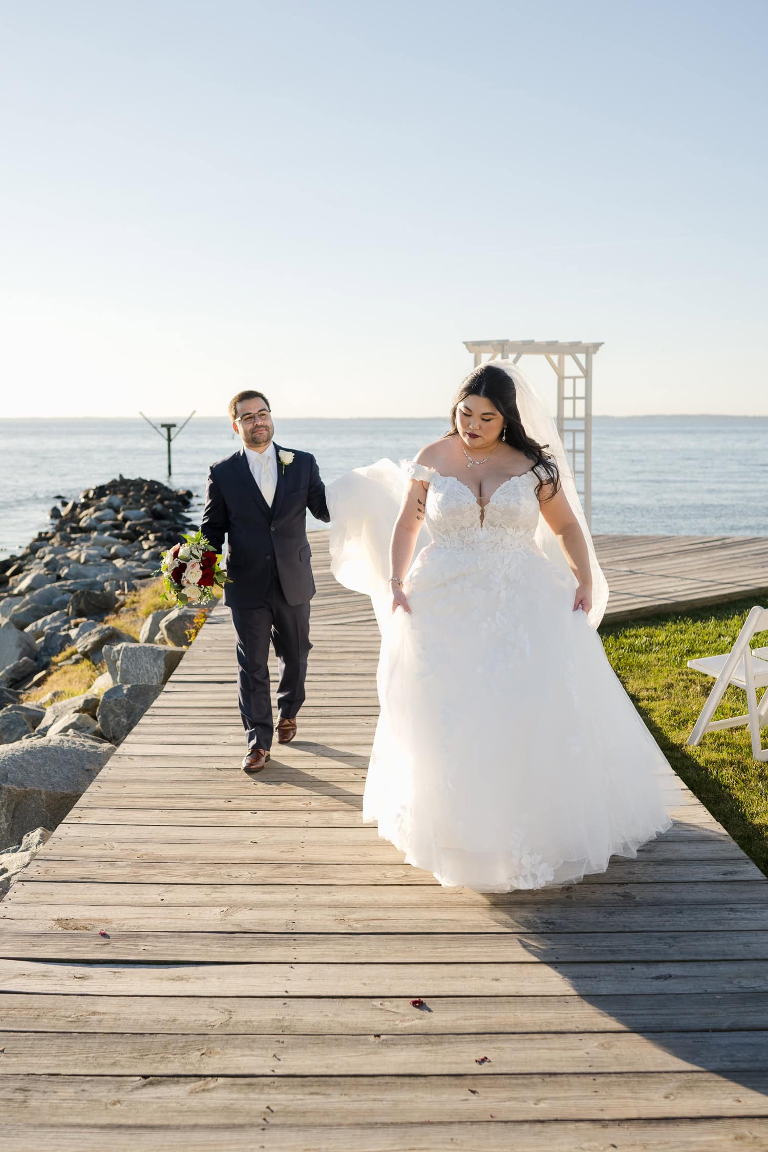 silver swan bayside wedding photography in stevensville maryland