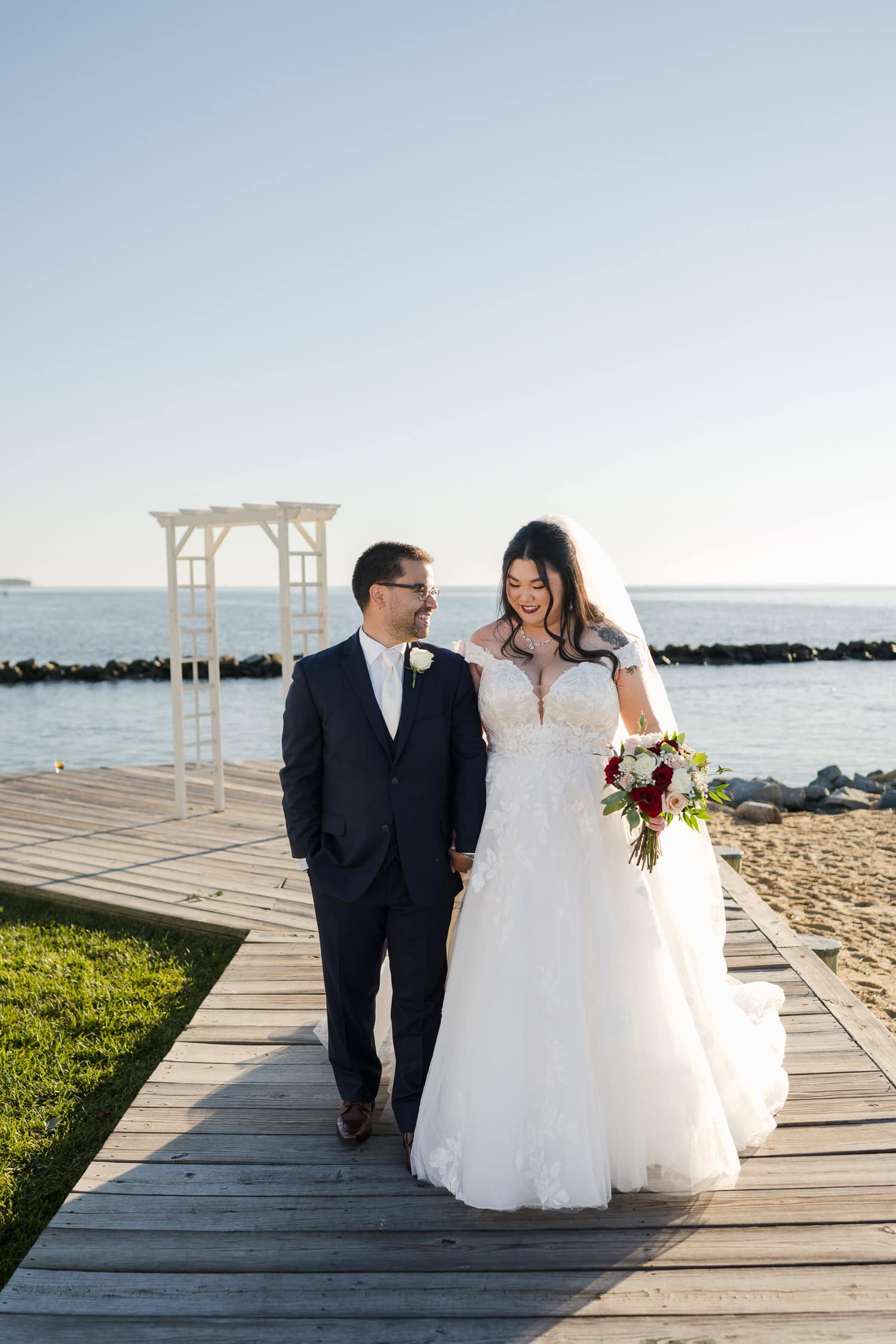 silver swan bayside wedding photography in stevensville maryland