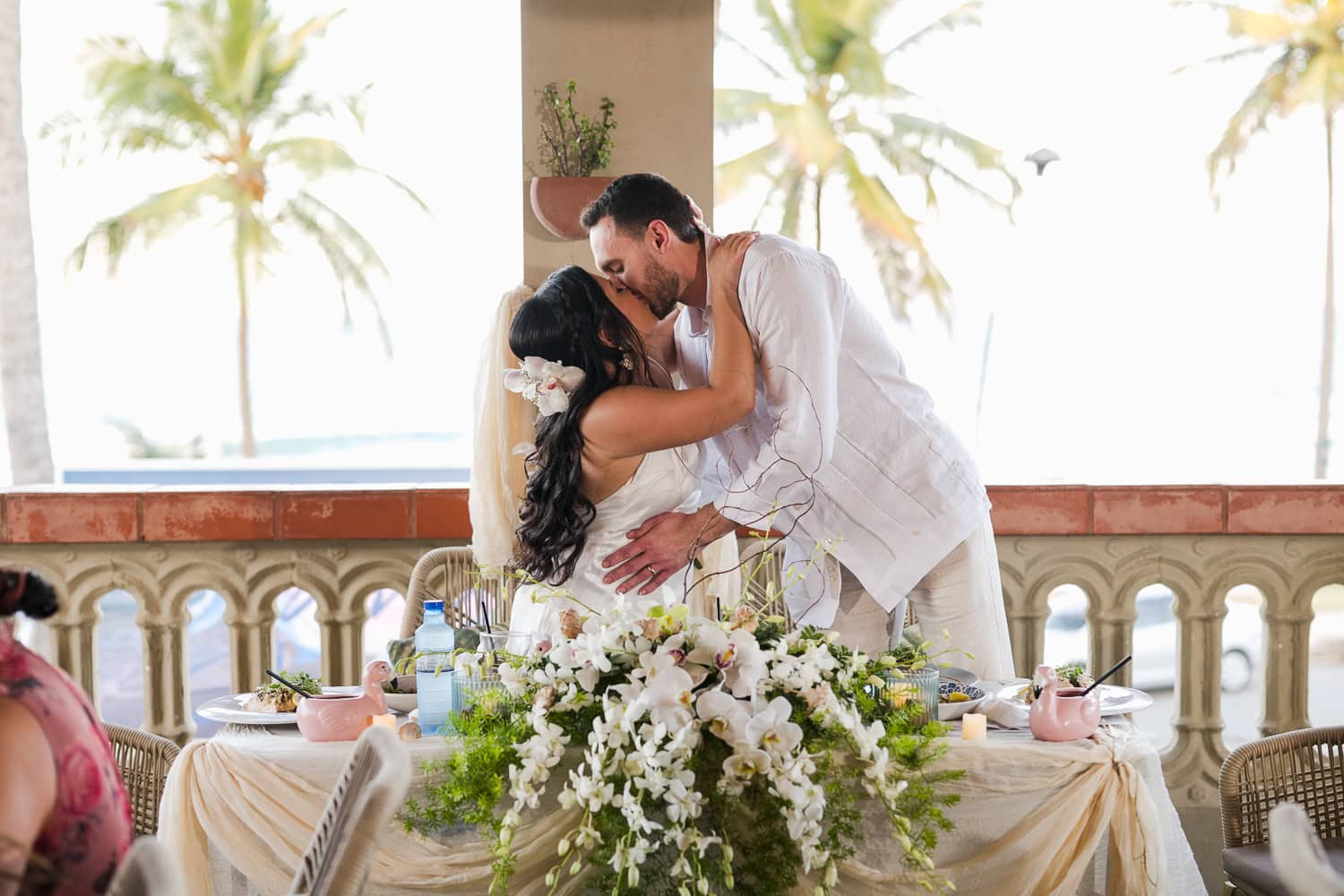 Small intimate beach wedding photography at La Pared Beach, in Luquillo Puerto Rico