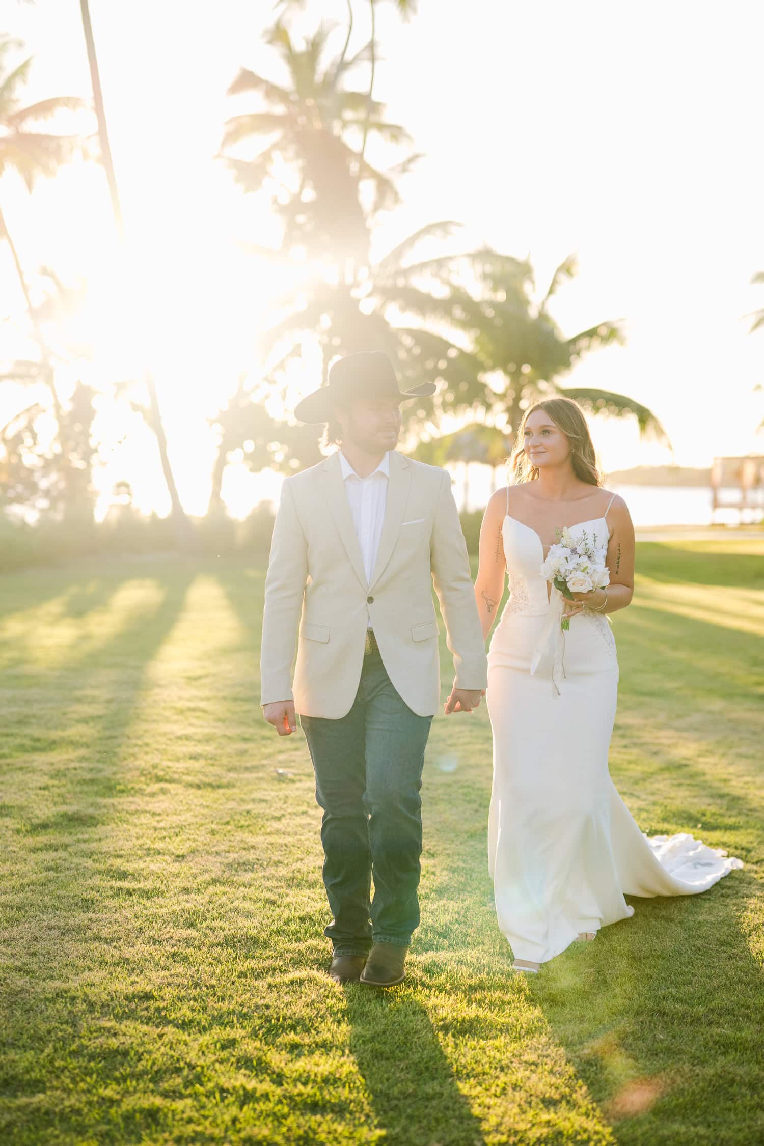 wedding photography overwater beach bungalow at copamarina beach resort