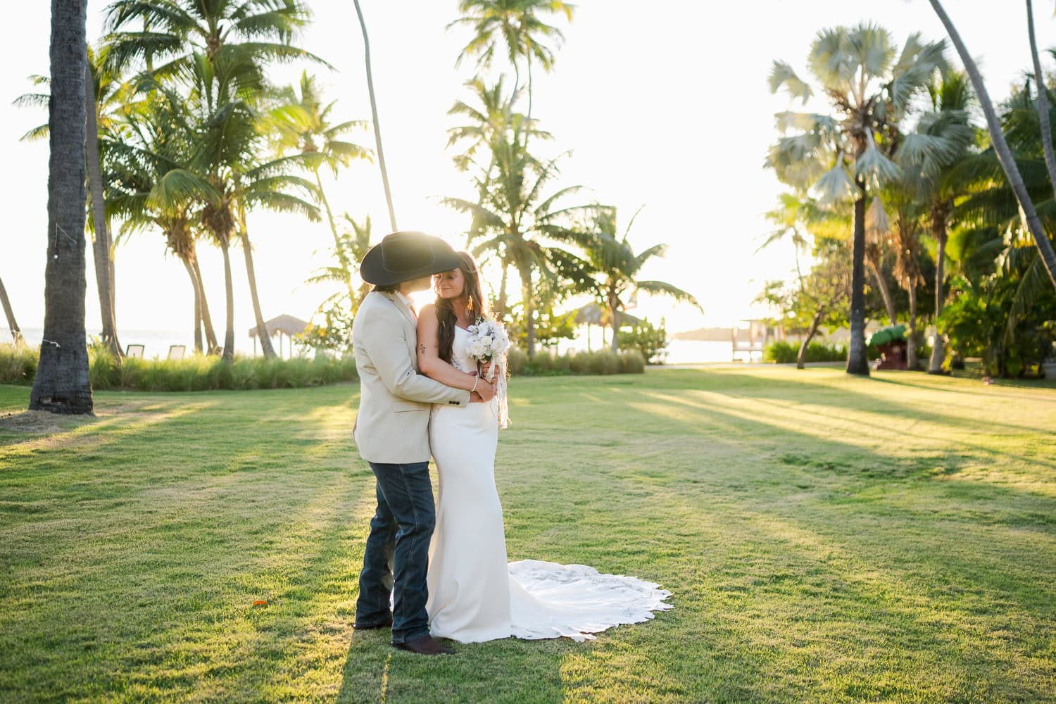 wedding photography overwater beach bungalow at copamarina beach resort