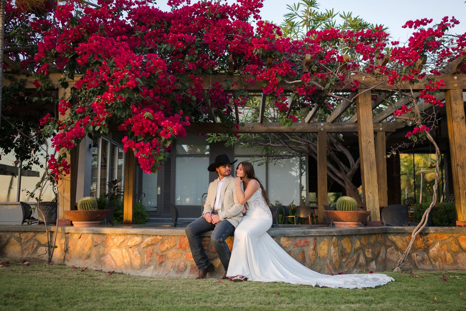 wedding photography overwater beach bungalow at copamarina beach resort