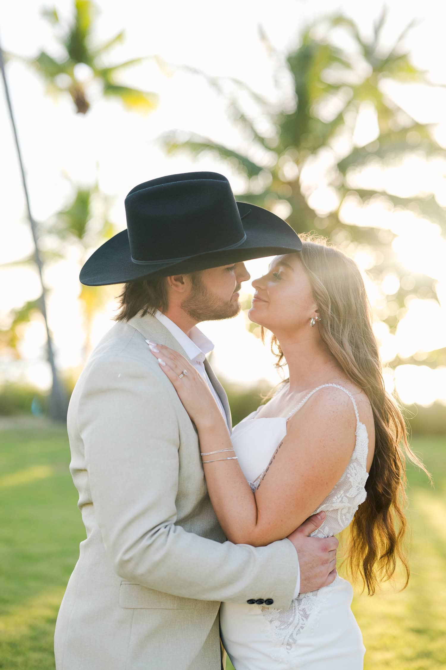 wedding photography overwater beach bungalow at copamarina beach resort