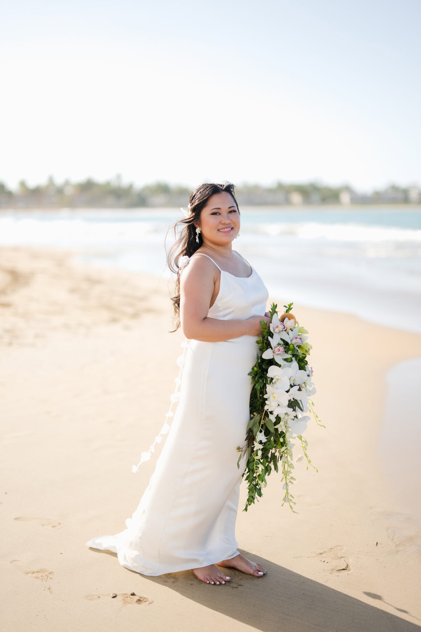 Small intimate beach wedding photography at La Pared Beach, in Luquillo Puerto Rico